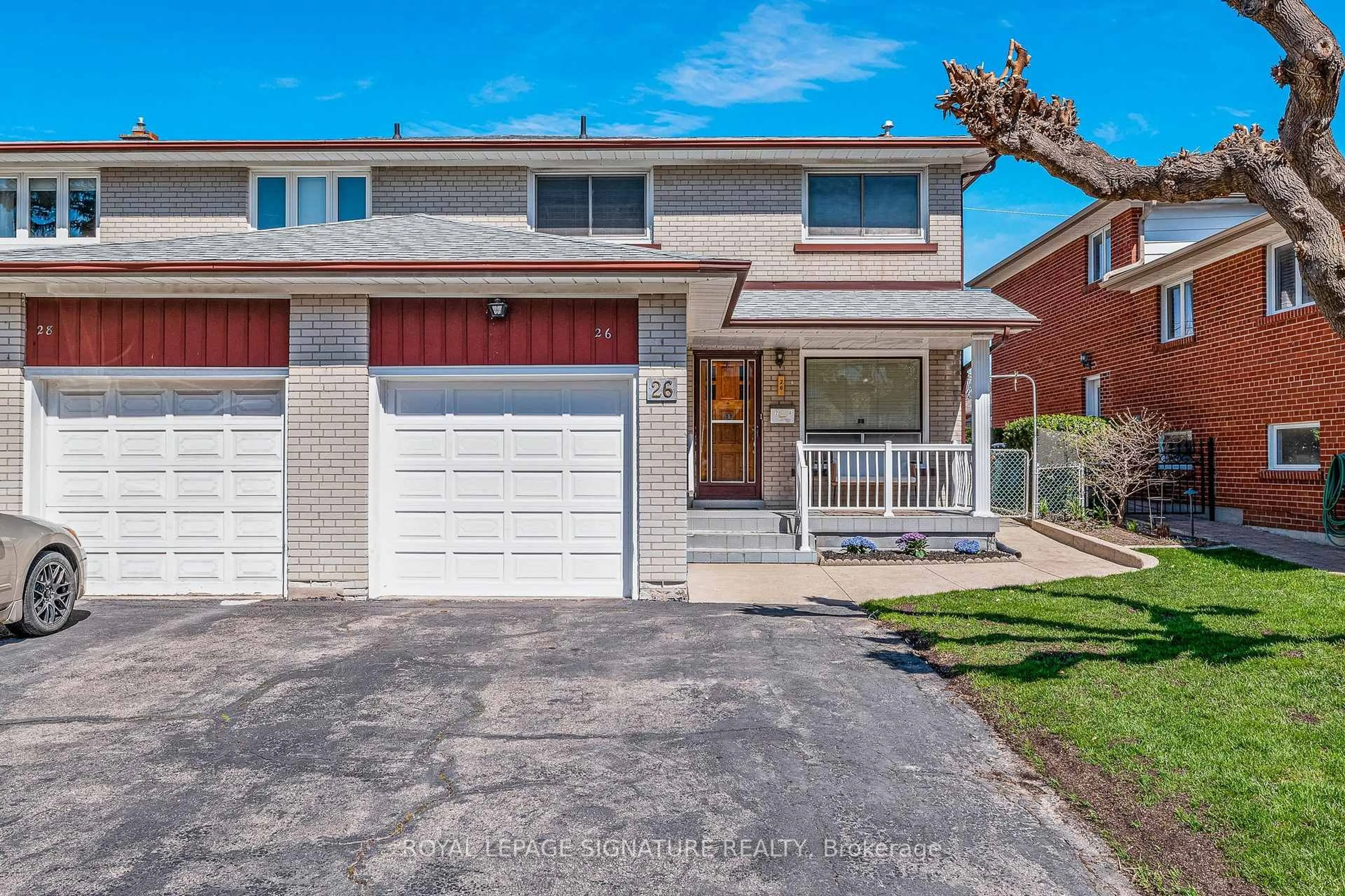 Home with brick exterior material, street for 26 Richgrove Dr, Toronto Ontario M9R 2K9