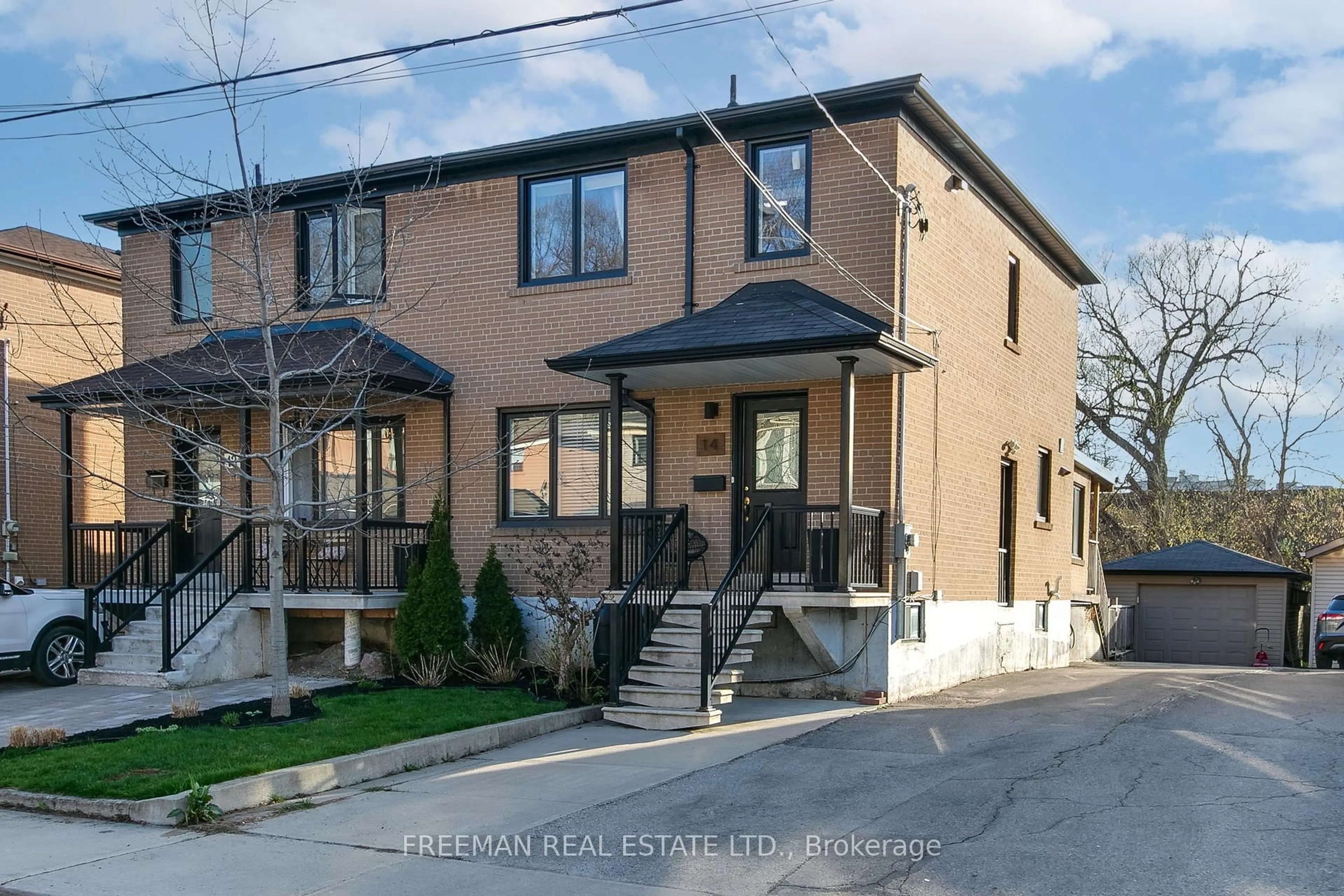 Home with brick exterior material, street for 14 Hilldale Rd, Toronto Ontario M6N 3Y2