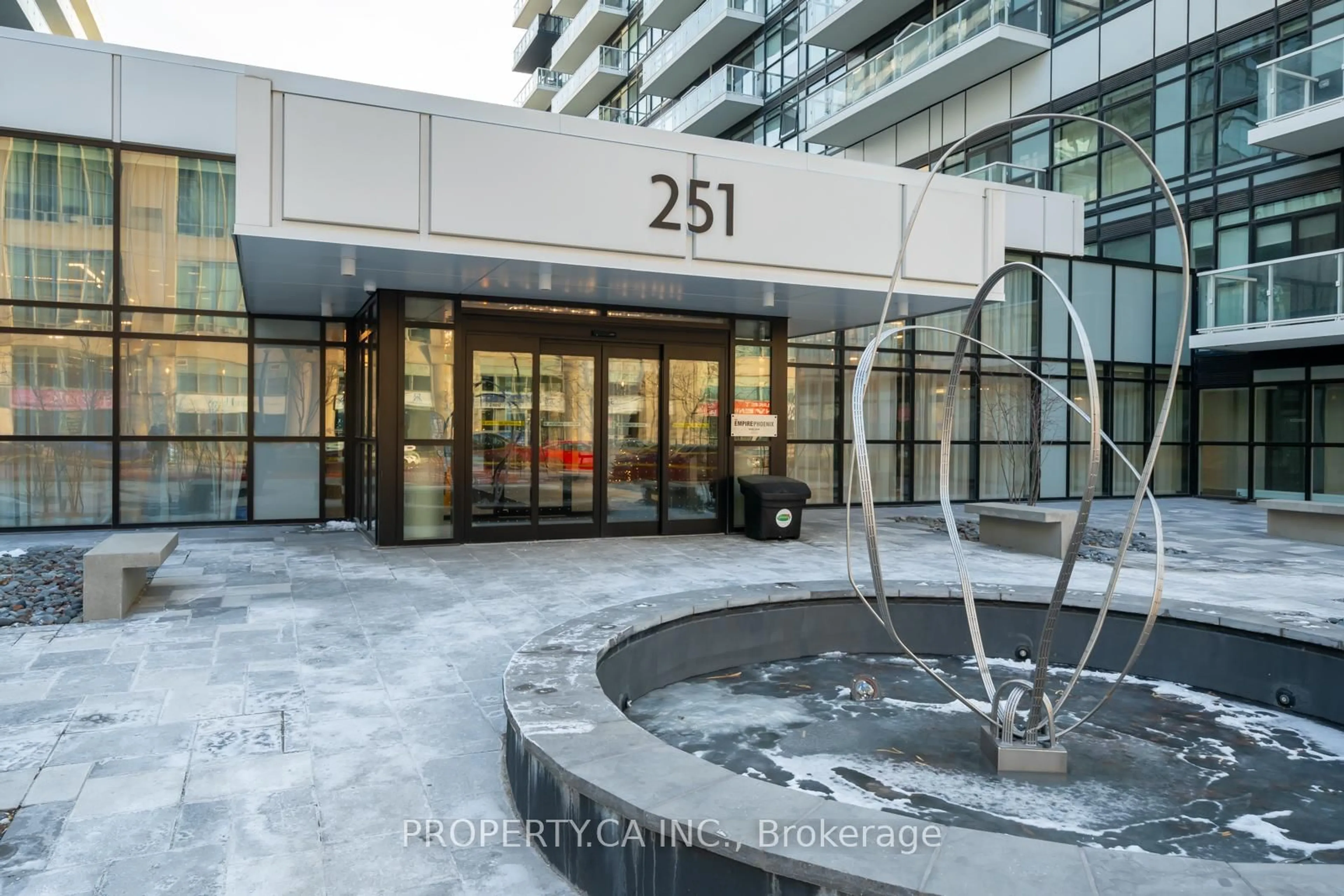 Indoor foyer for 251 Manitoba St #1204, Toronto Ontario M8Y 0C7
