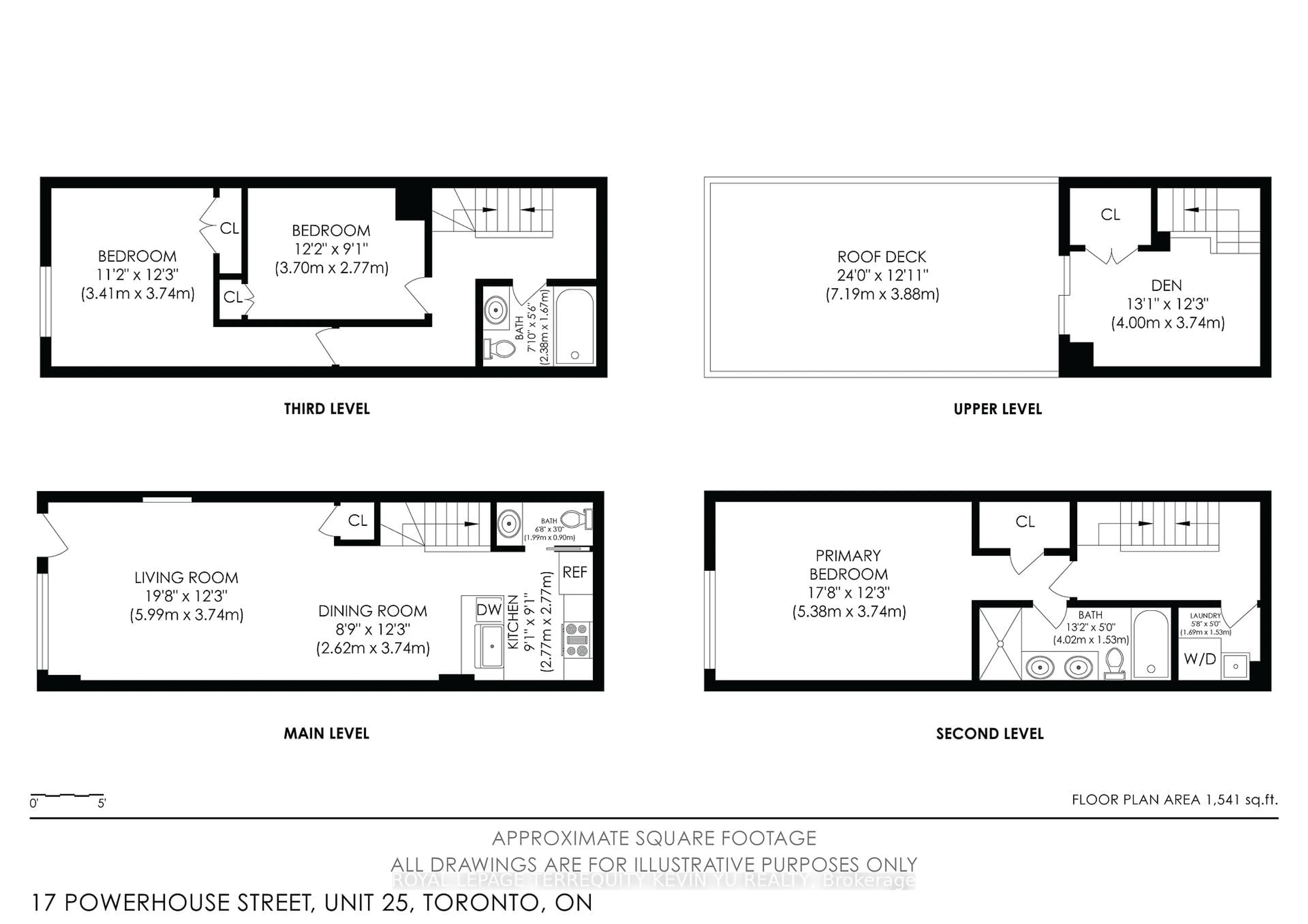 Floor plan for 17 Powerhouse St #25, Toronto Ontario M6H 0C5