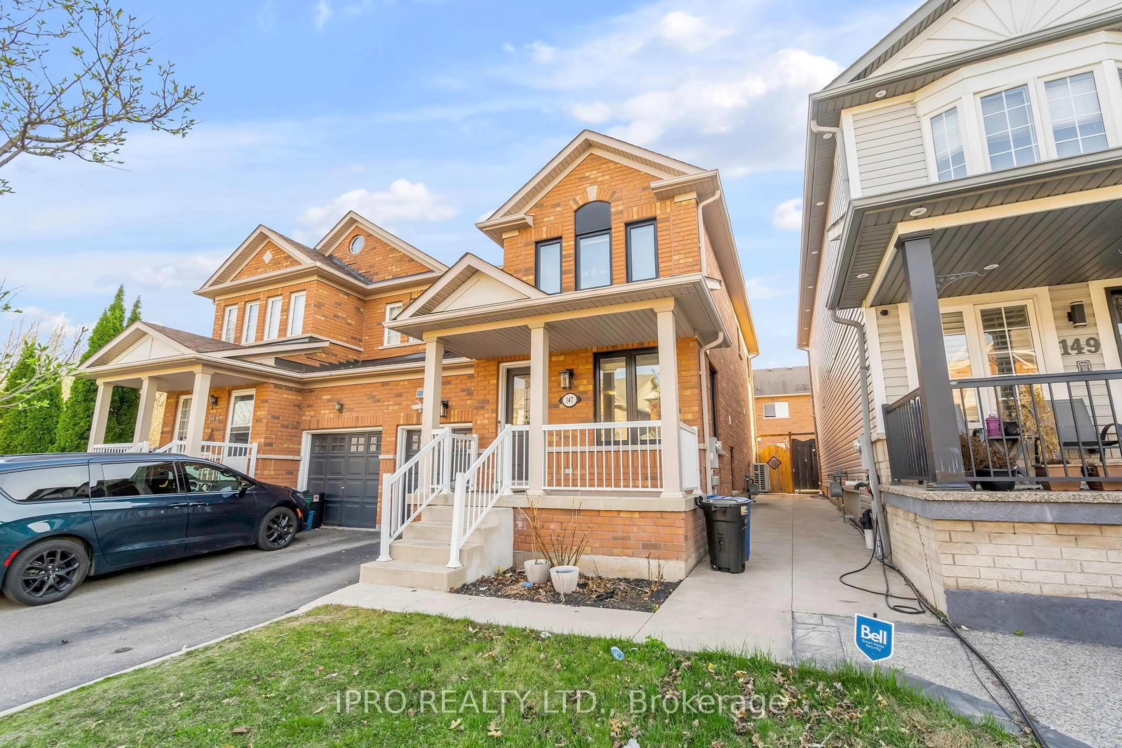 Home with brick exterior material, street for 147 Waters Blvd, Milton Ontario L9T 6K5