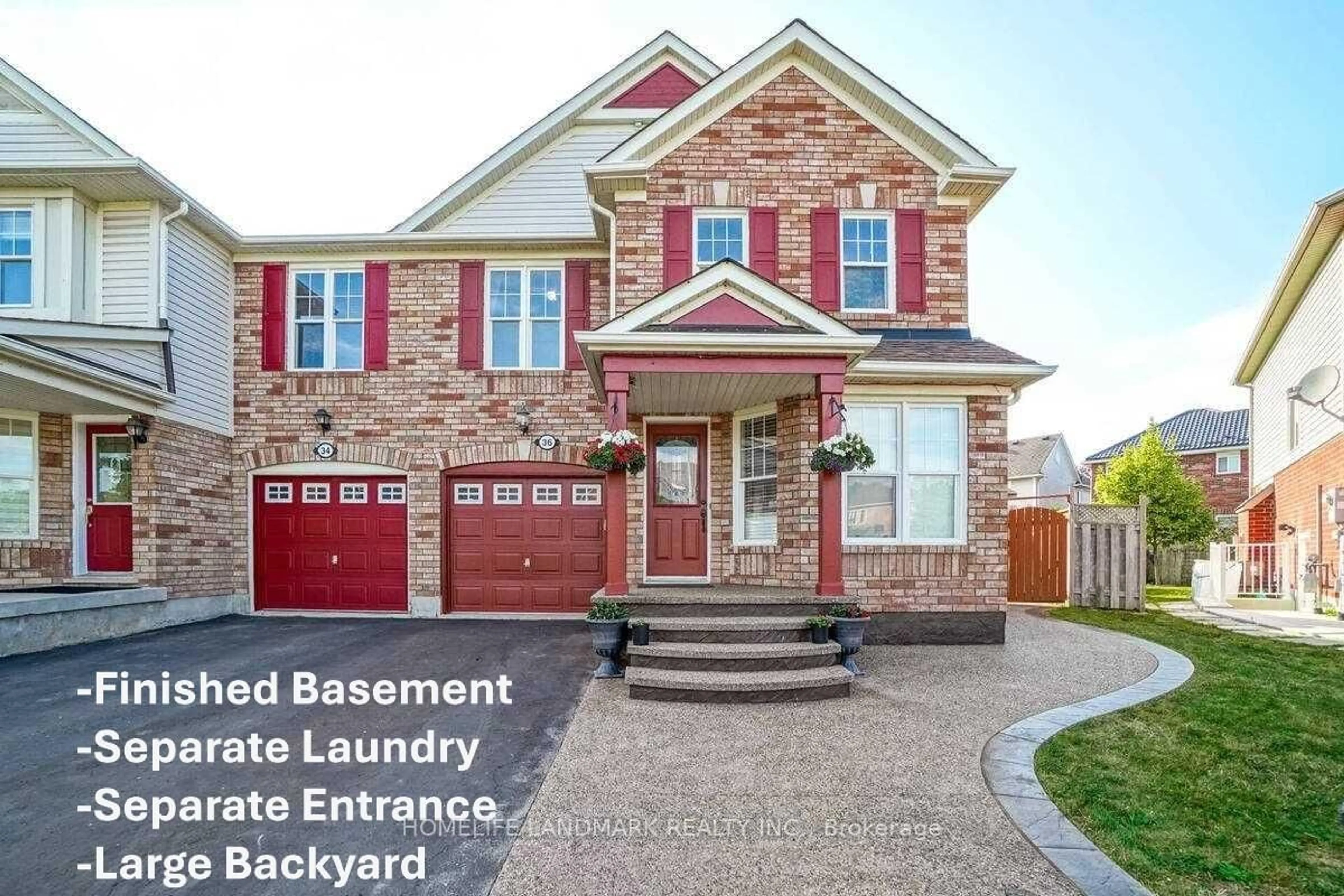 Home with brick exterior material, street for 36 Frontenac Cres, Brampton Ontario L7A 3M7