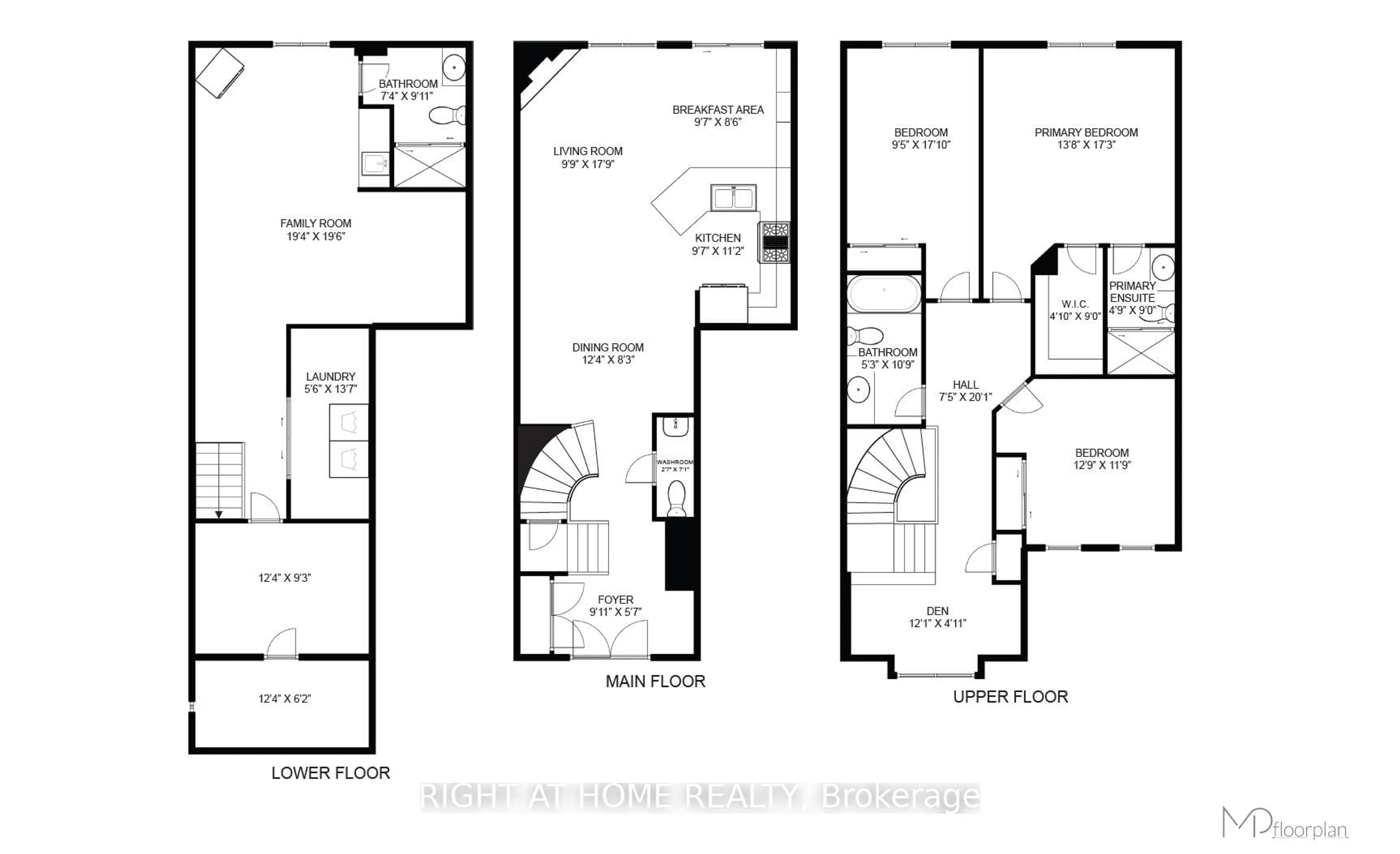 Floor plan for 20 Beachville Circ, Brampton Ontario L6X 0V3