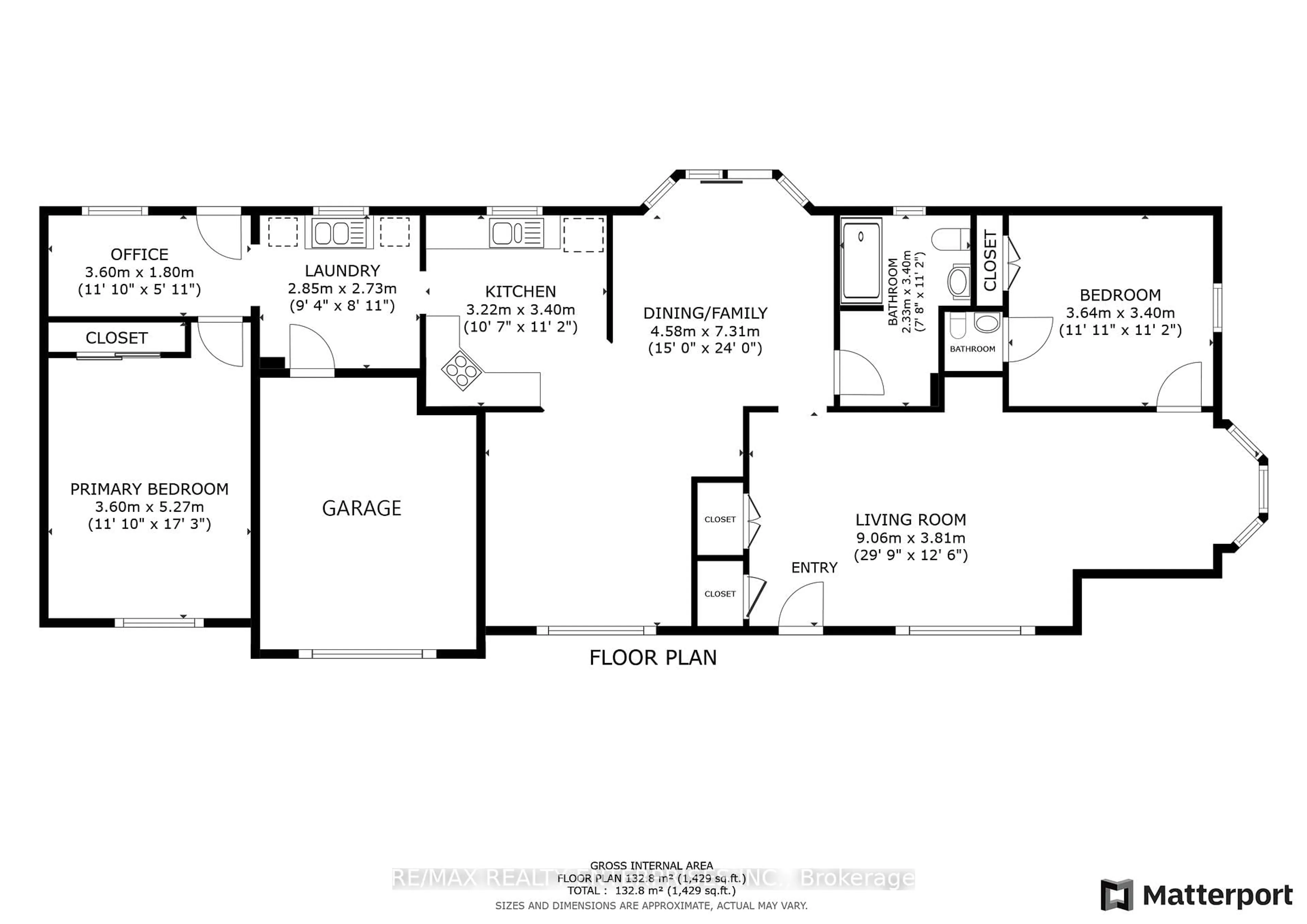 Floor plan for 43 Maple Ave, Mississauga Ontario L5H 2R5