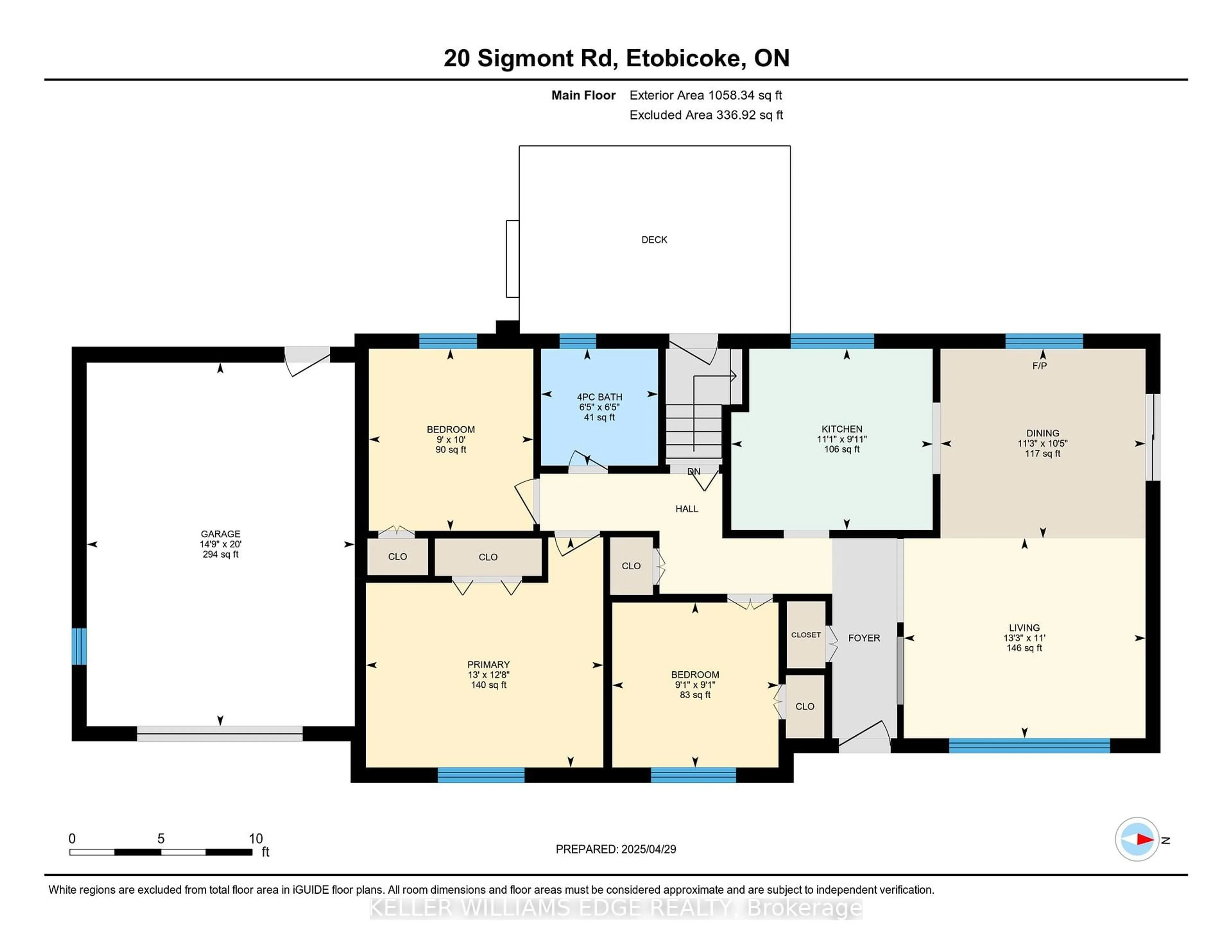 Floor plan for 20 Sigmont Rd, Toronto Ontario M9C 4K8
