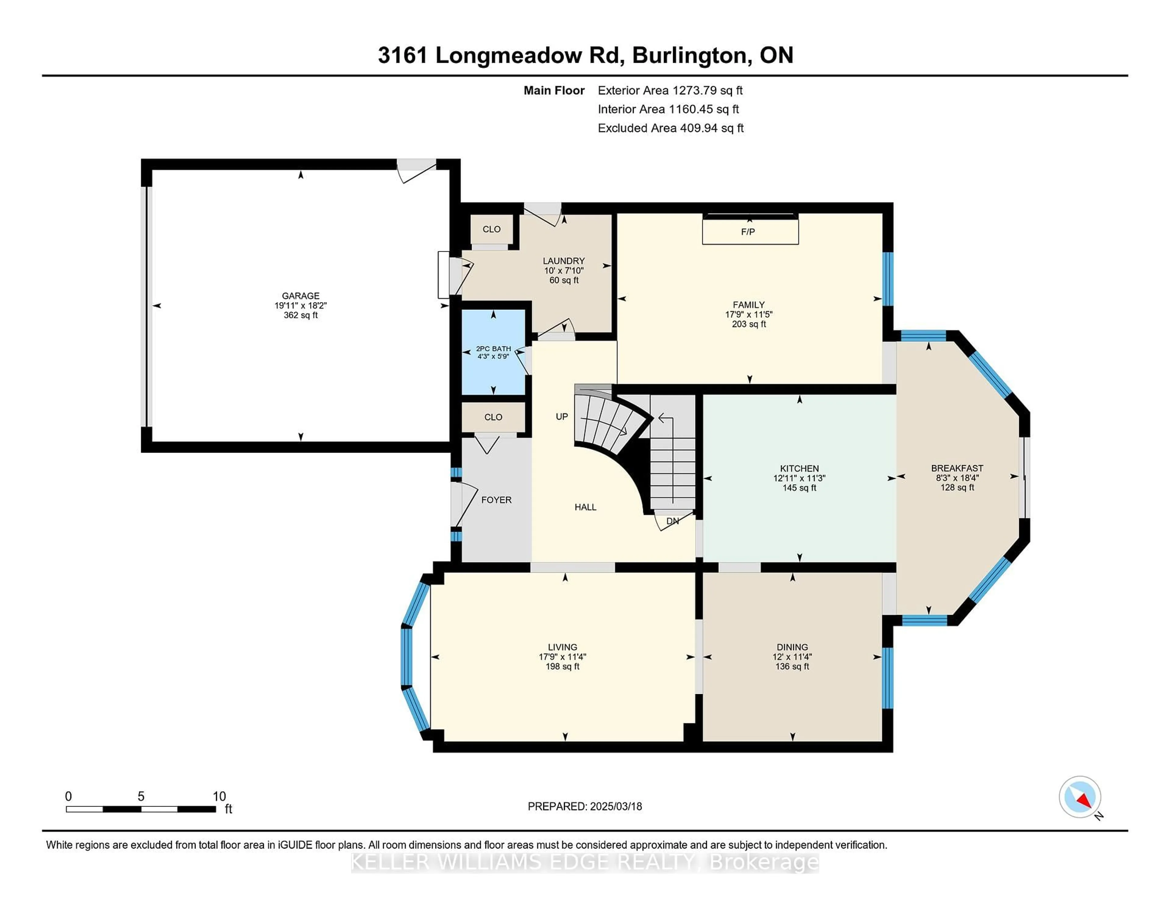 Floor plan for 3161 Longmeadow Rd, Burlington Ontario L7M 2X6