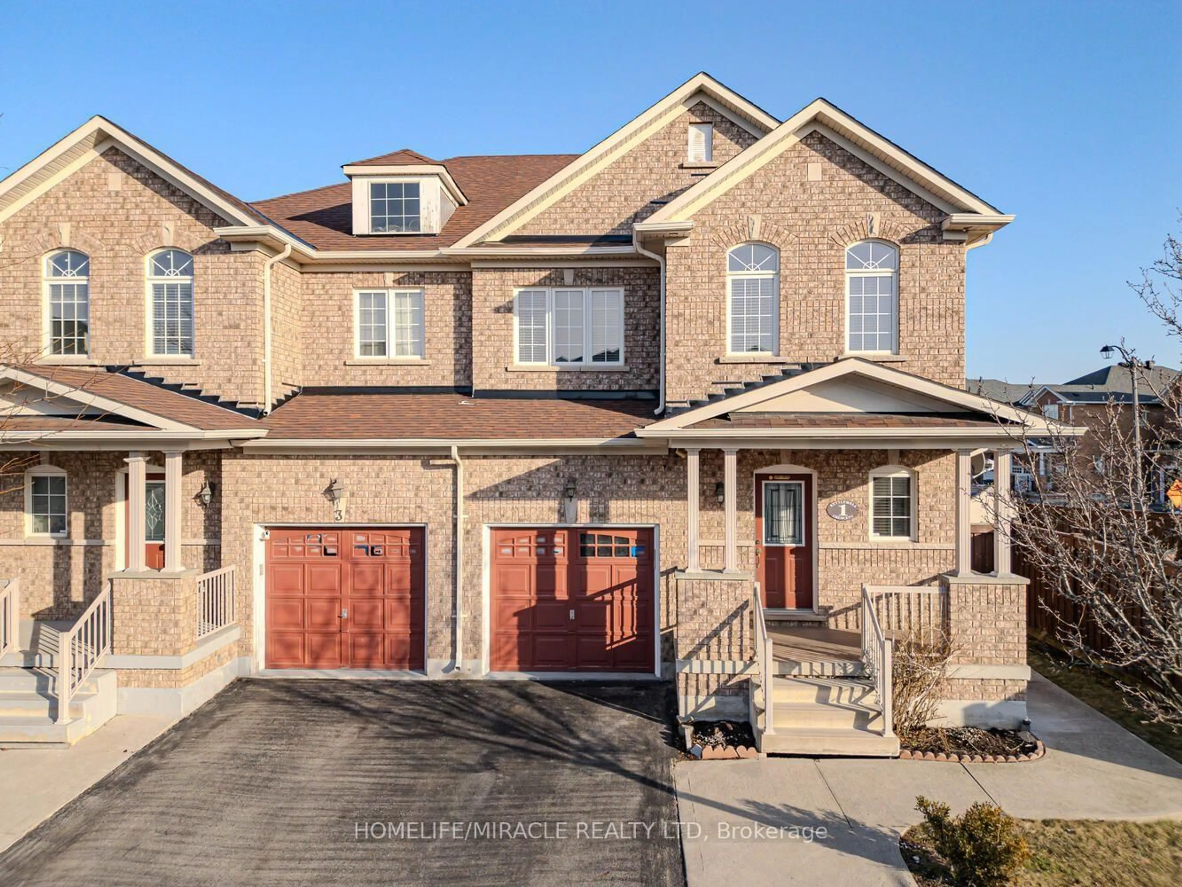 Home with brick exterior material, street for 1 Kettlewell Cres, Brampton Ontario L6R 0T3