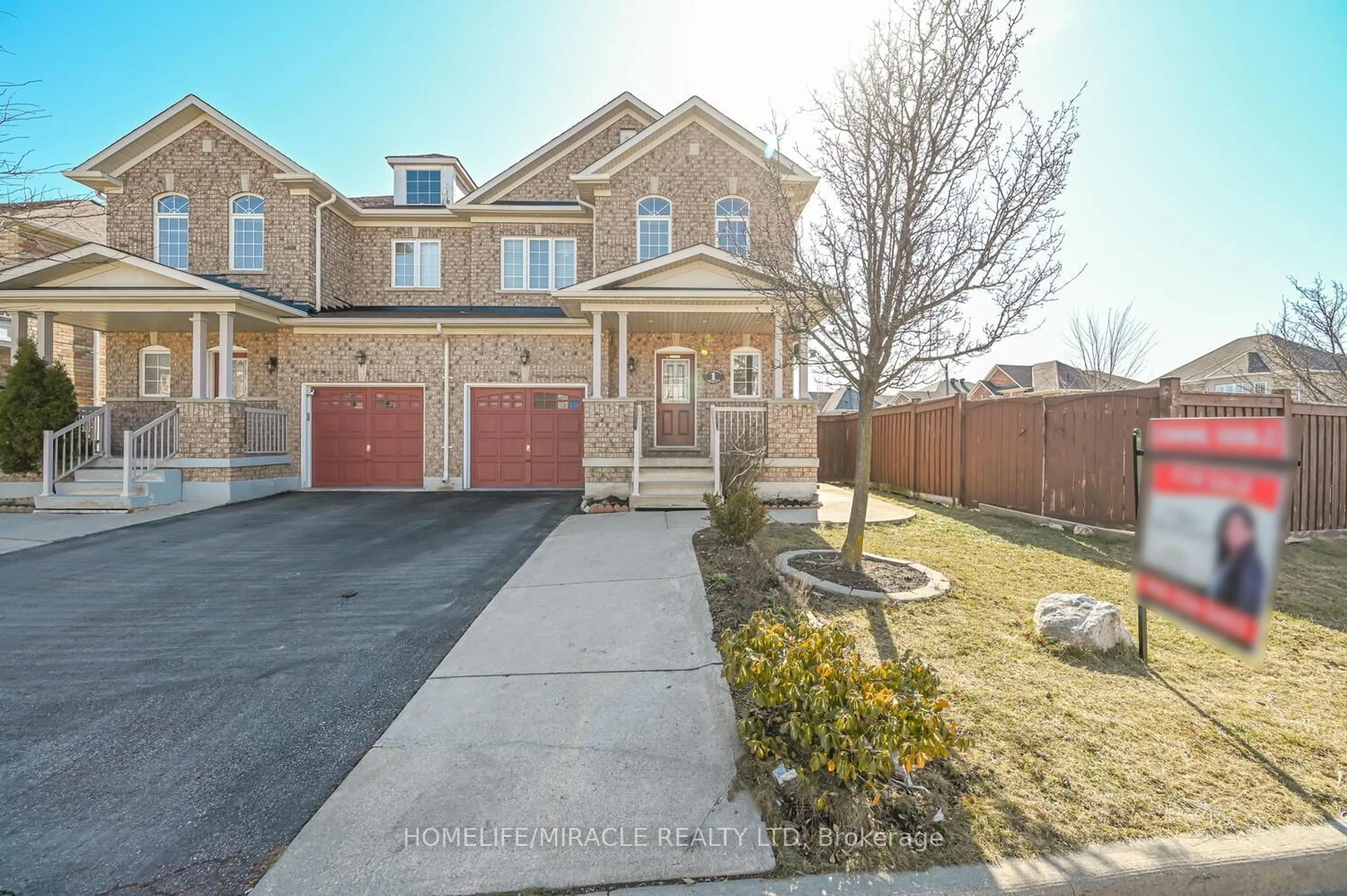 Home with brick exterior material, street for 1 Kettlewell Cres, Brampton Ontario L6R 0T3