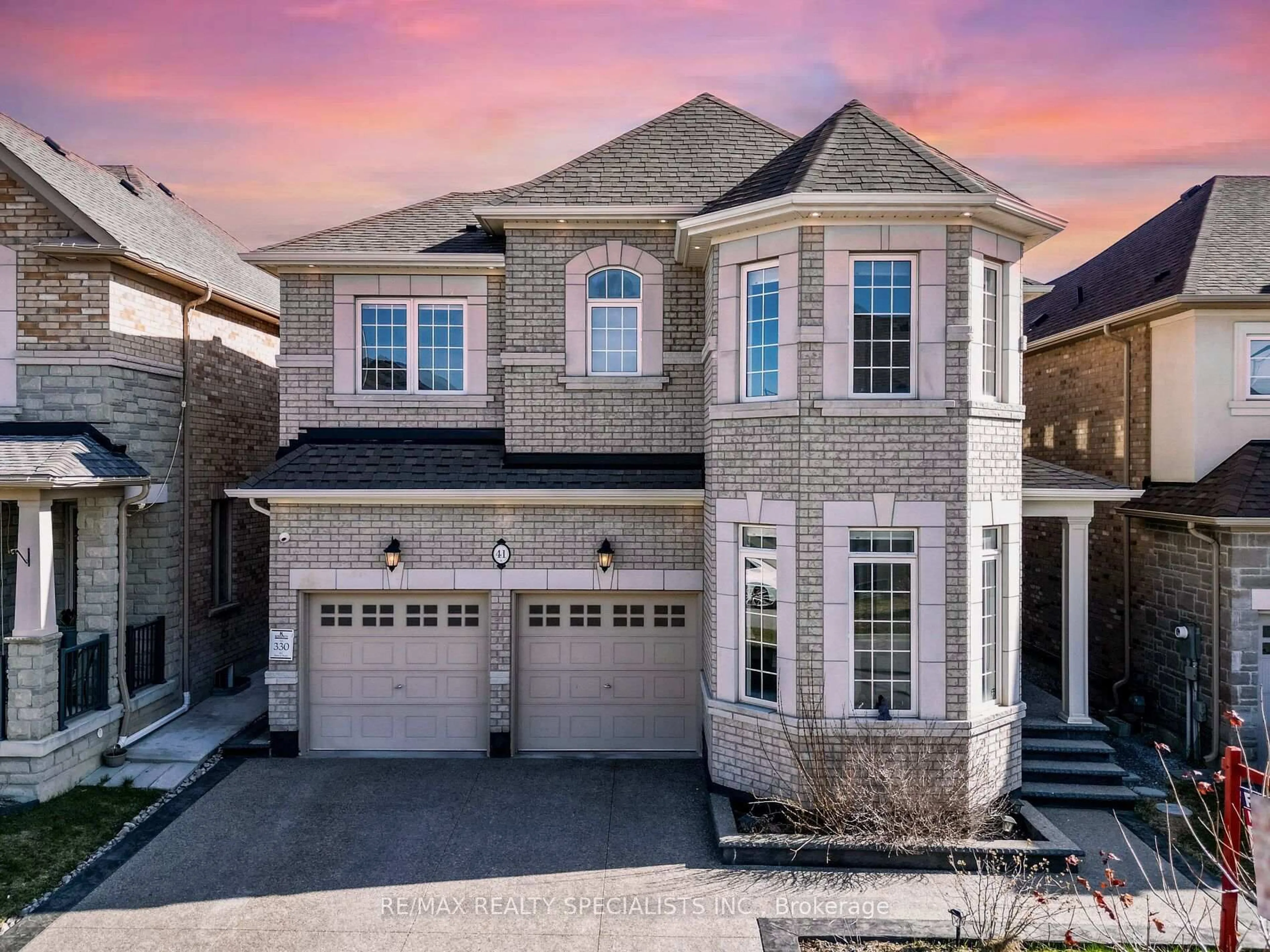 Home with brick exterior material, street for 41 Hoxton Rd, Brampton Ontario L7A 4L5