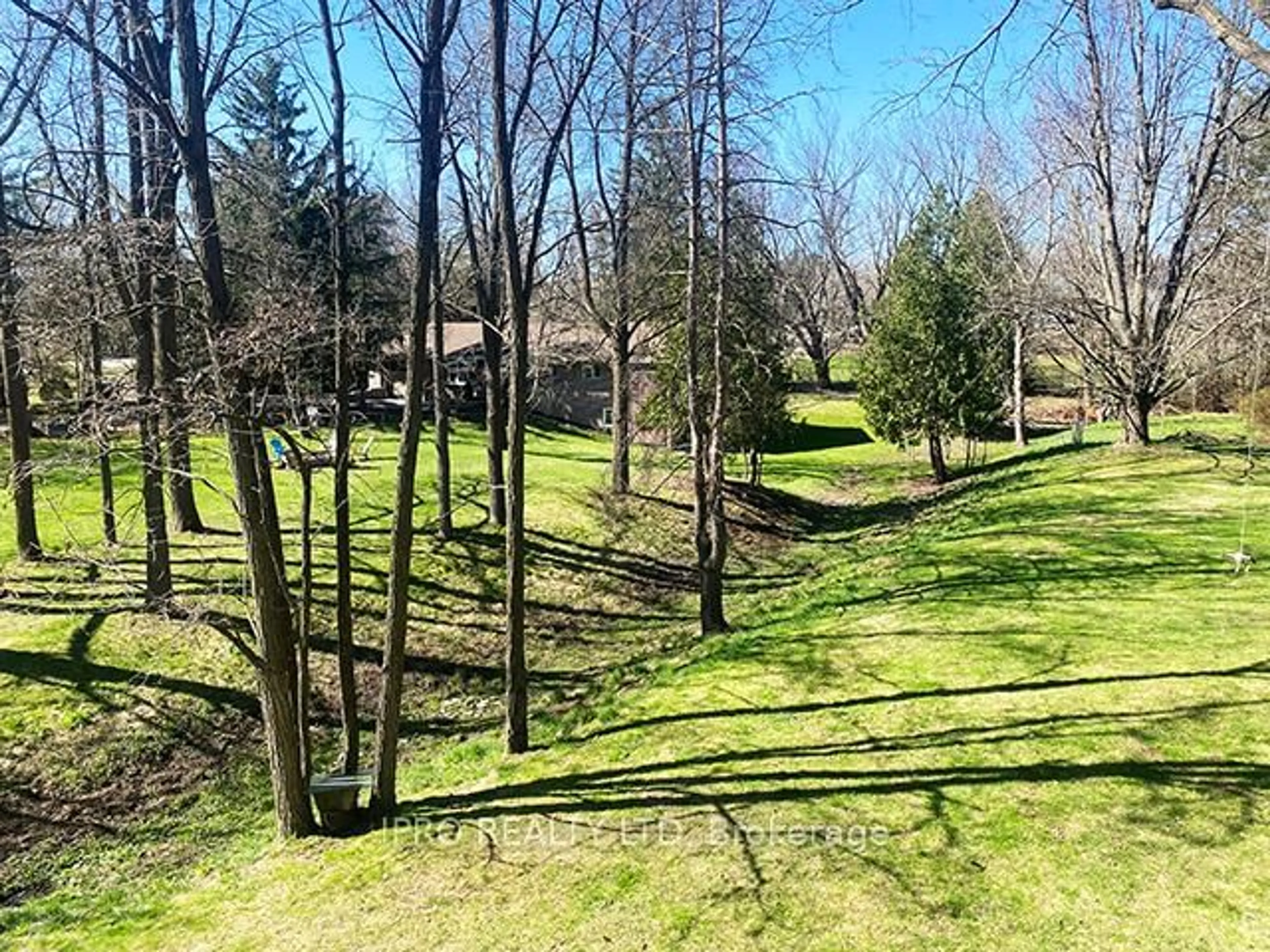 A pic from outside/outdoor area/front of a property/back of a property/a pic from drone, forest/trees view for 7454 Old Church Rd, Caledon Ontario L7C 0H5