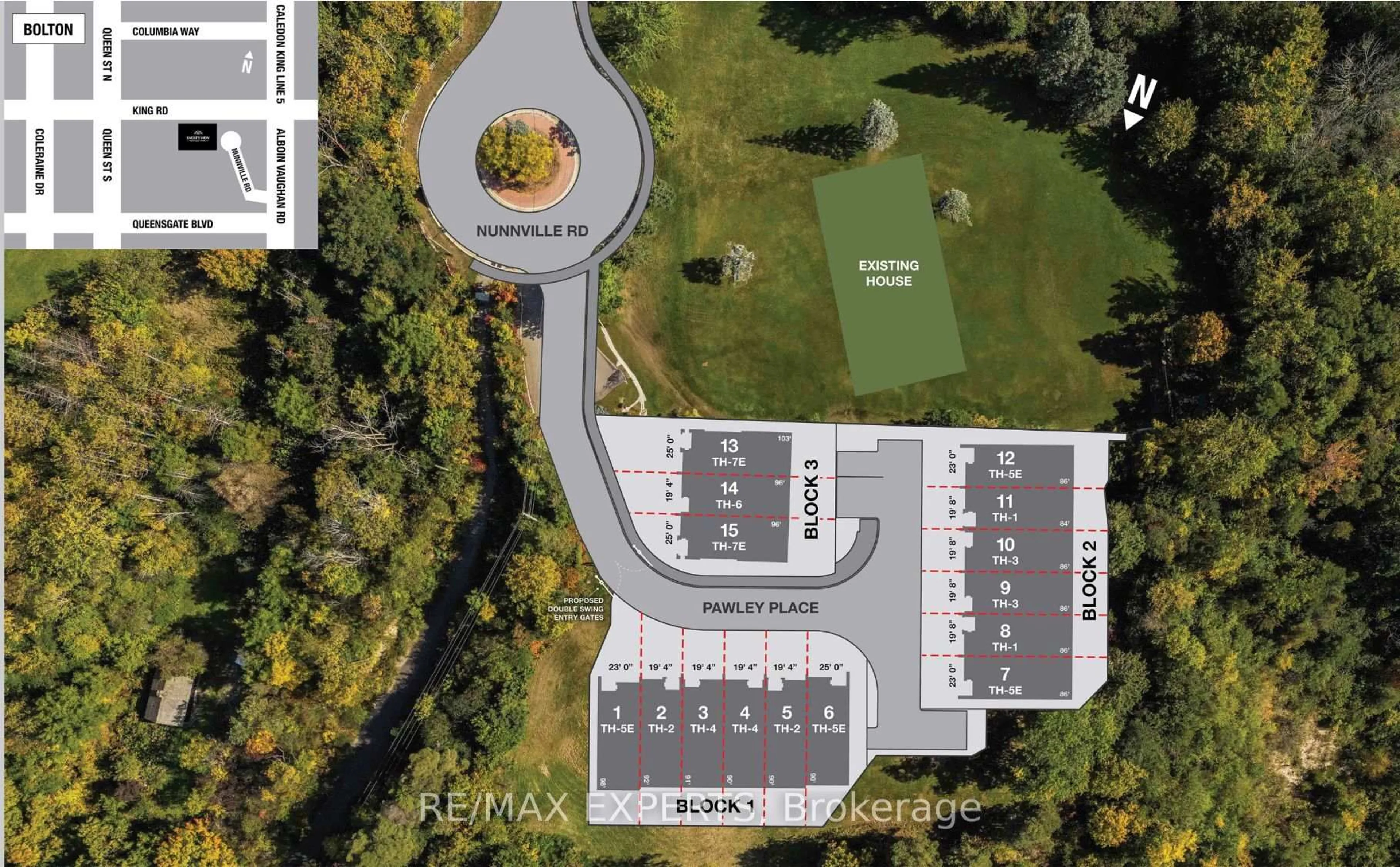 A pic from outside/outdoor area/front of a property/back of a property/a pic from drone, street for lot 15 Pawley Pl, Caledon Ontario L7E 2Z9