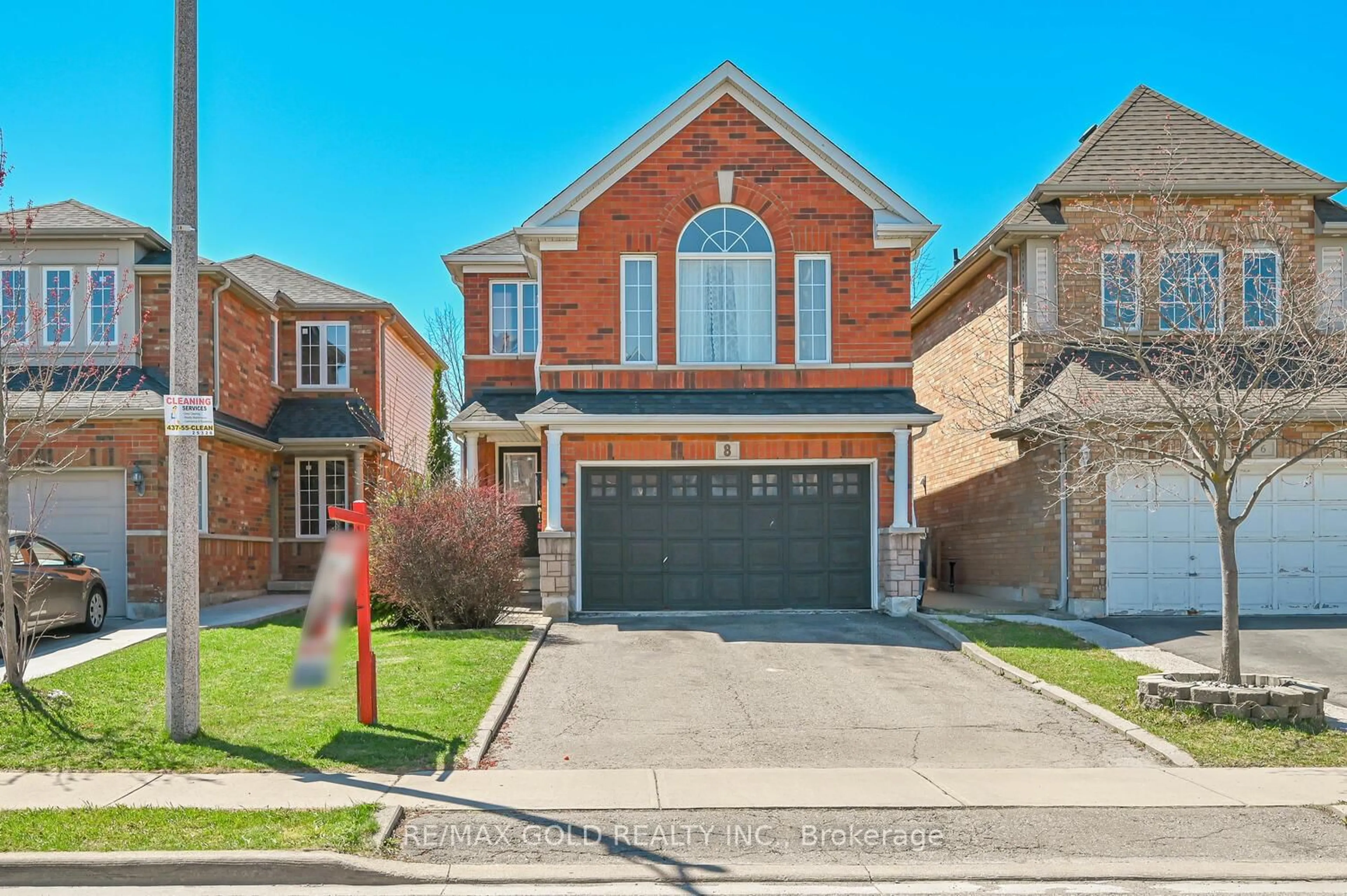 Home with brick exterior material, street for 8 Willow Park Dr, Brampton Ontario L6R 2M9