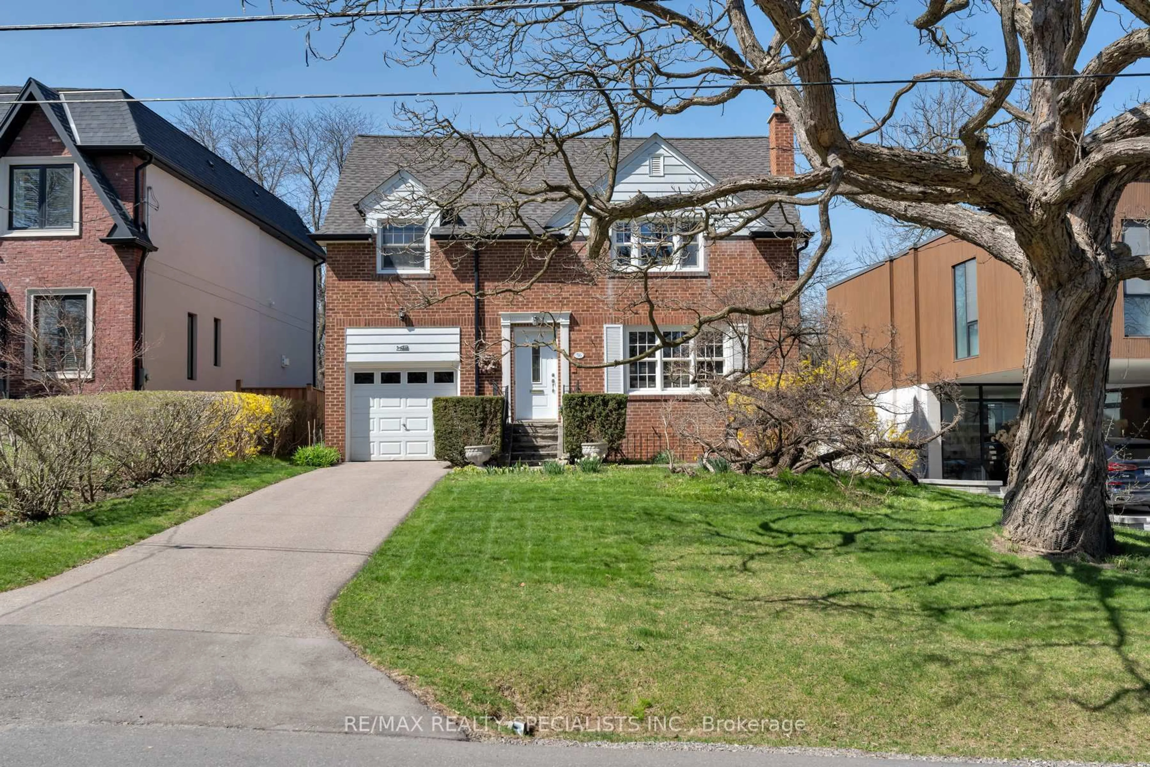 Home with brick exterior material, street for 36 South Kingslea Dr, Toronto Ontario M8Y 2A4