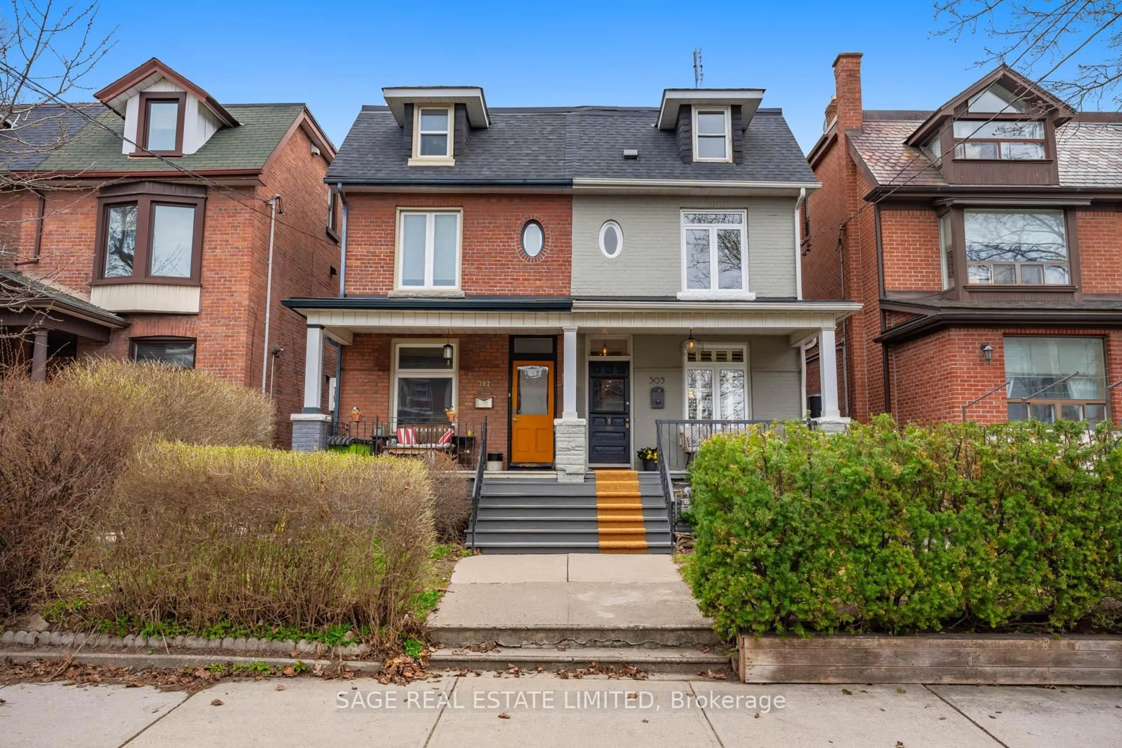 Home with brick exterior material, street for 305 Delaware Ave, Toronto Ontario M6H 2T7