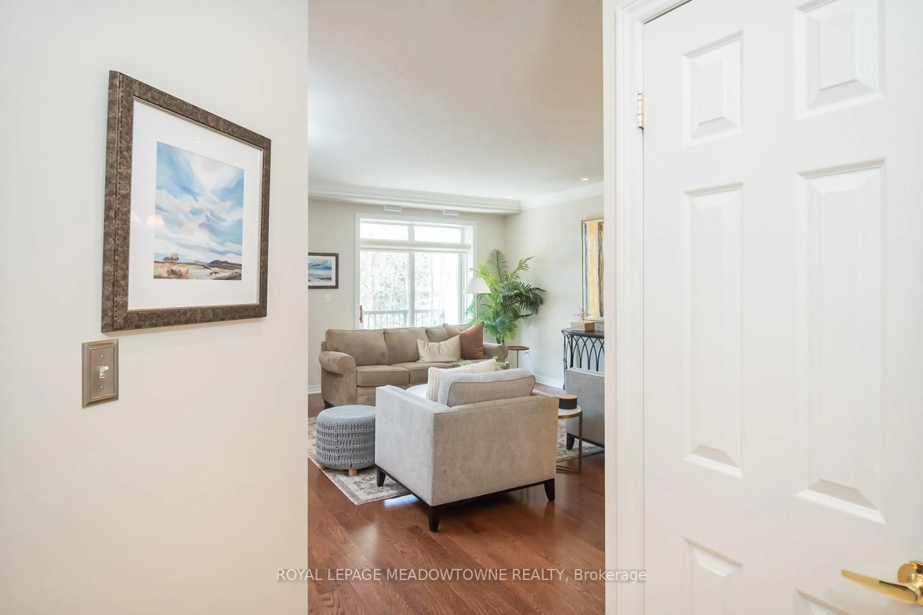 Living room with furniture, unknown for 443 Centennial Forest Dr #212, Milton Ontario L9T 6A1