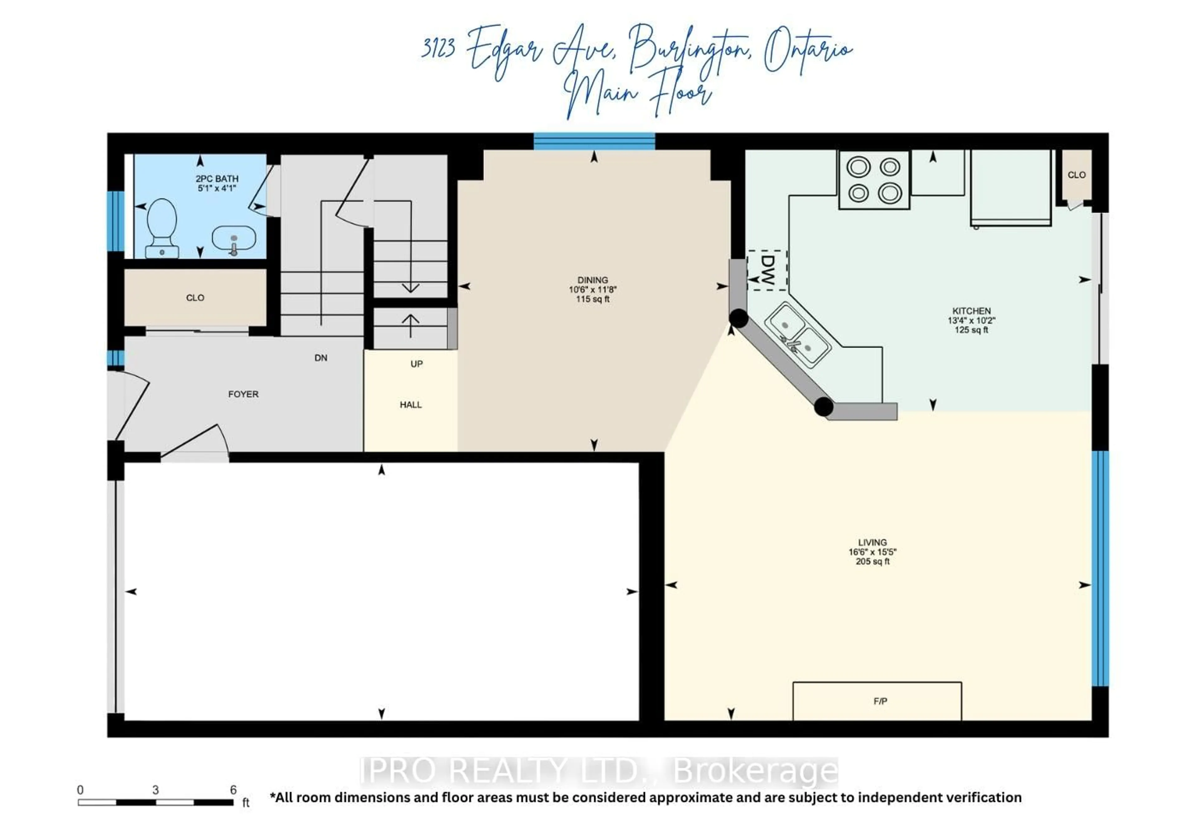 Floor plan for 3123 Edgar Ave, Burlington Ontario L7M 0A6