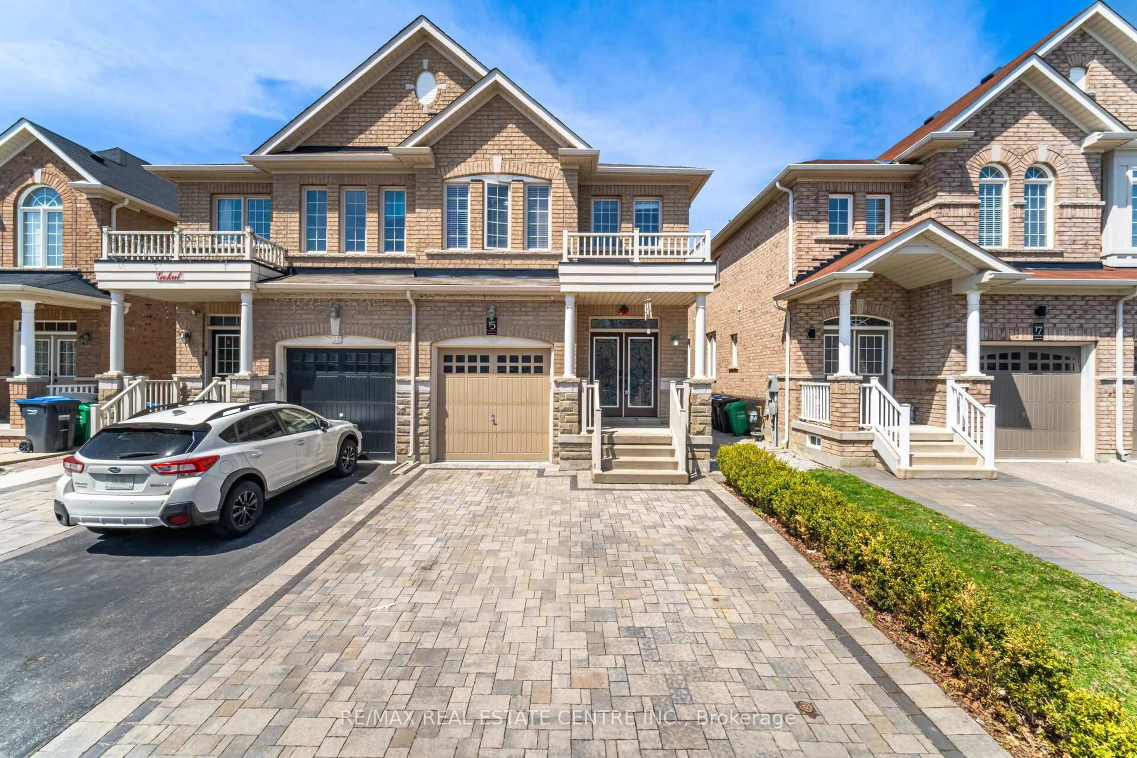 Home with brick exterior material, street for 15 Vanderpool Cres, Brampton Ontario L6P 3W9