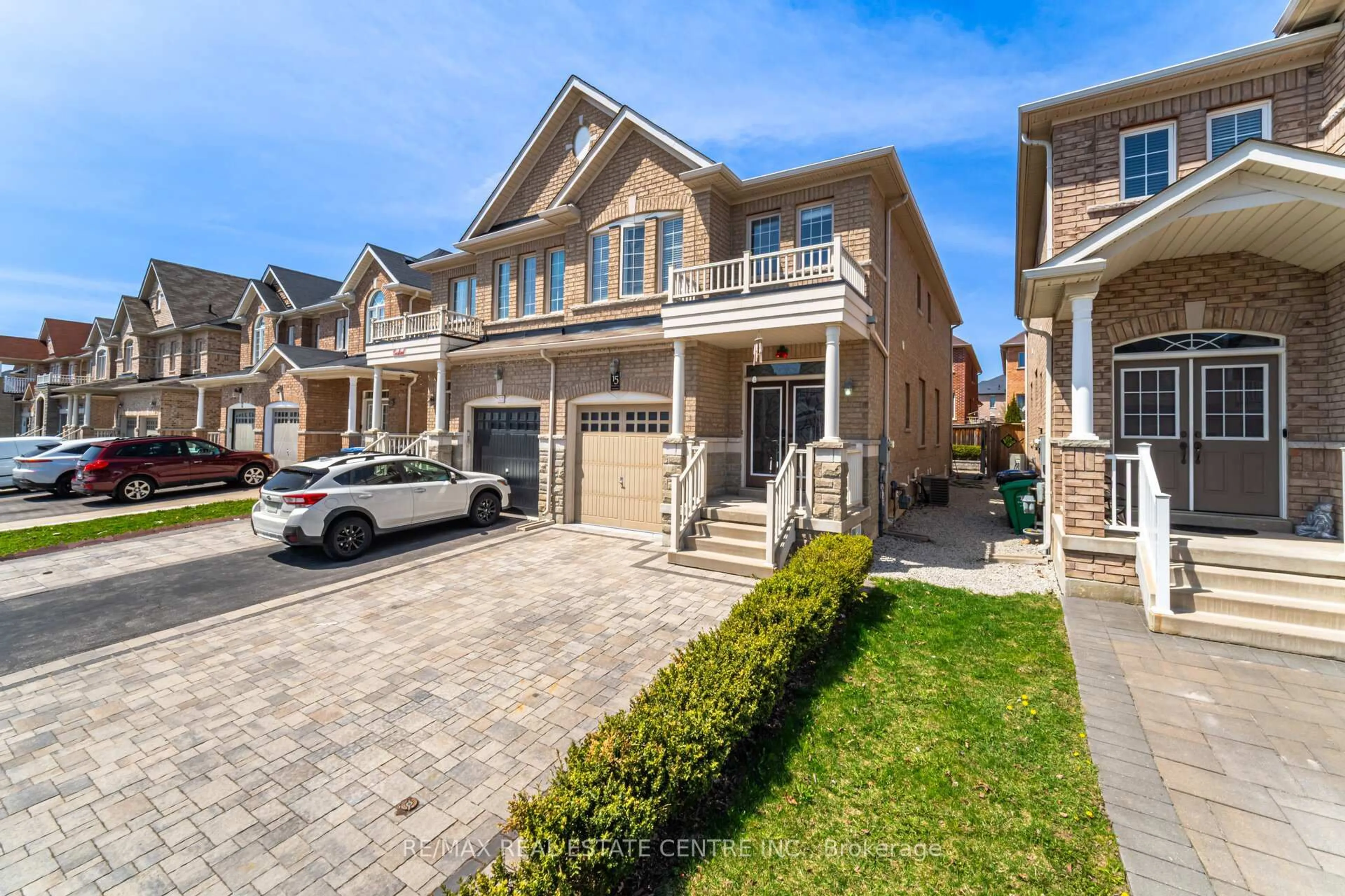 Home with brick exterior material, street for 15 Vanderpool Cres, Brampton Ontario L6P 3W9