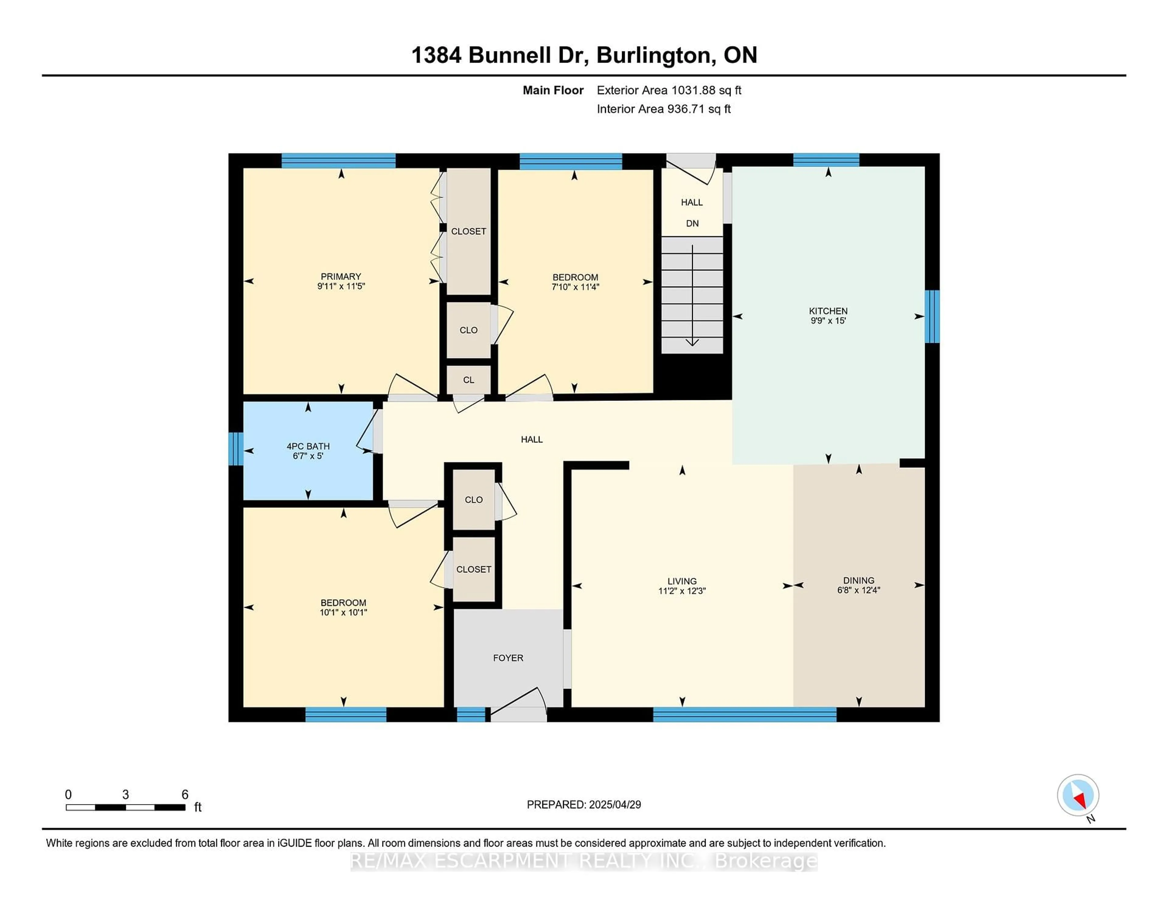 Floor plan for 1384 Bunnell Dr, Burlington Ontario L7P 2E1