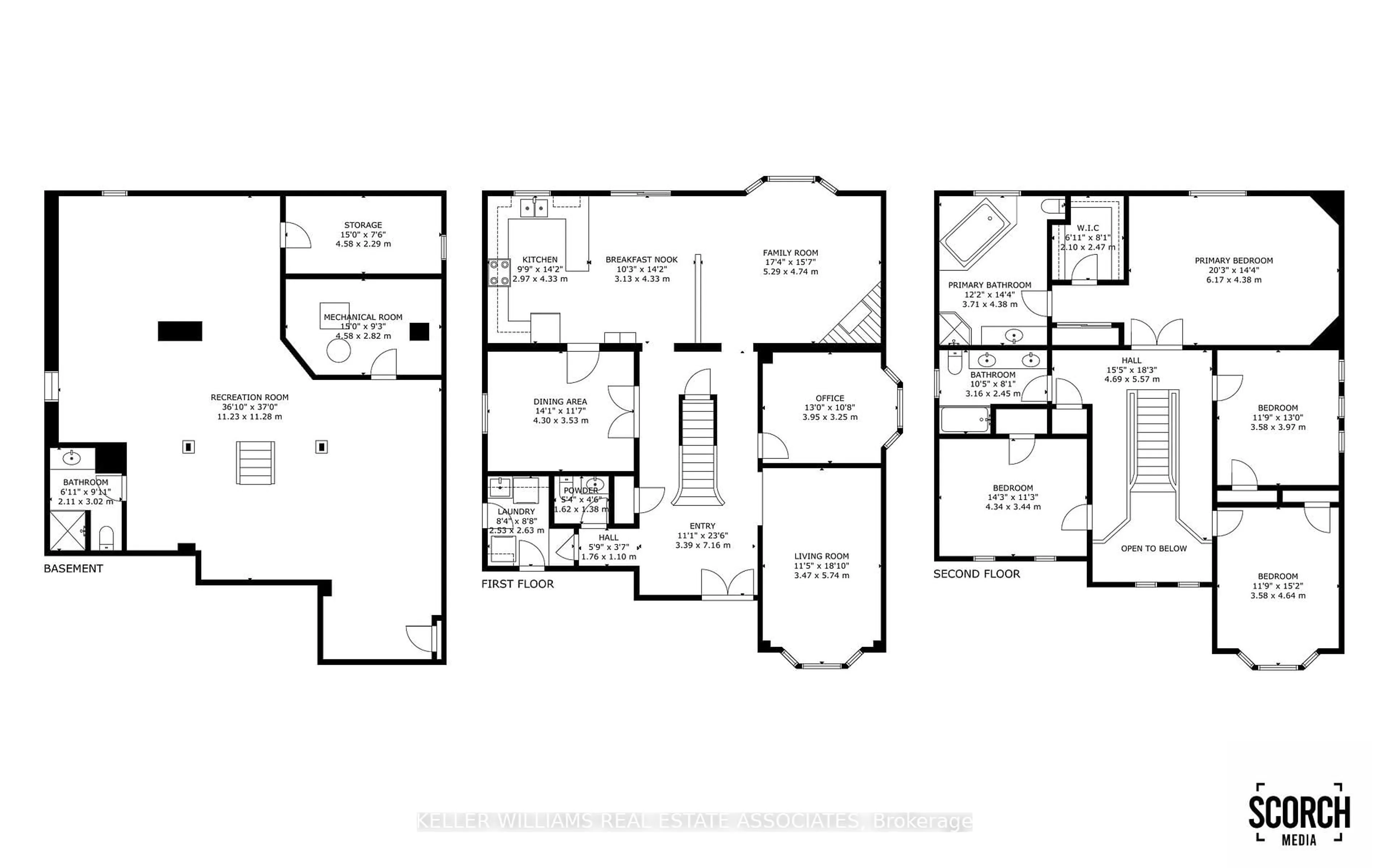 Floor plan for 3695 Ketchum Crt, Mississauga Ontario L5L 4S5