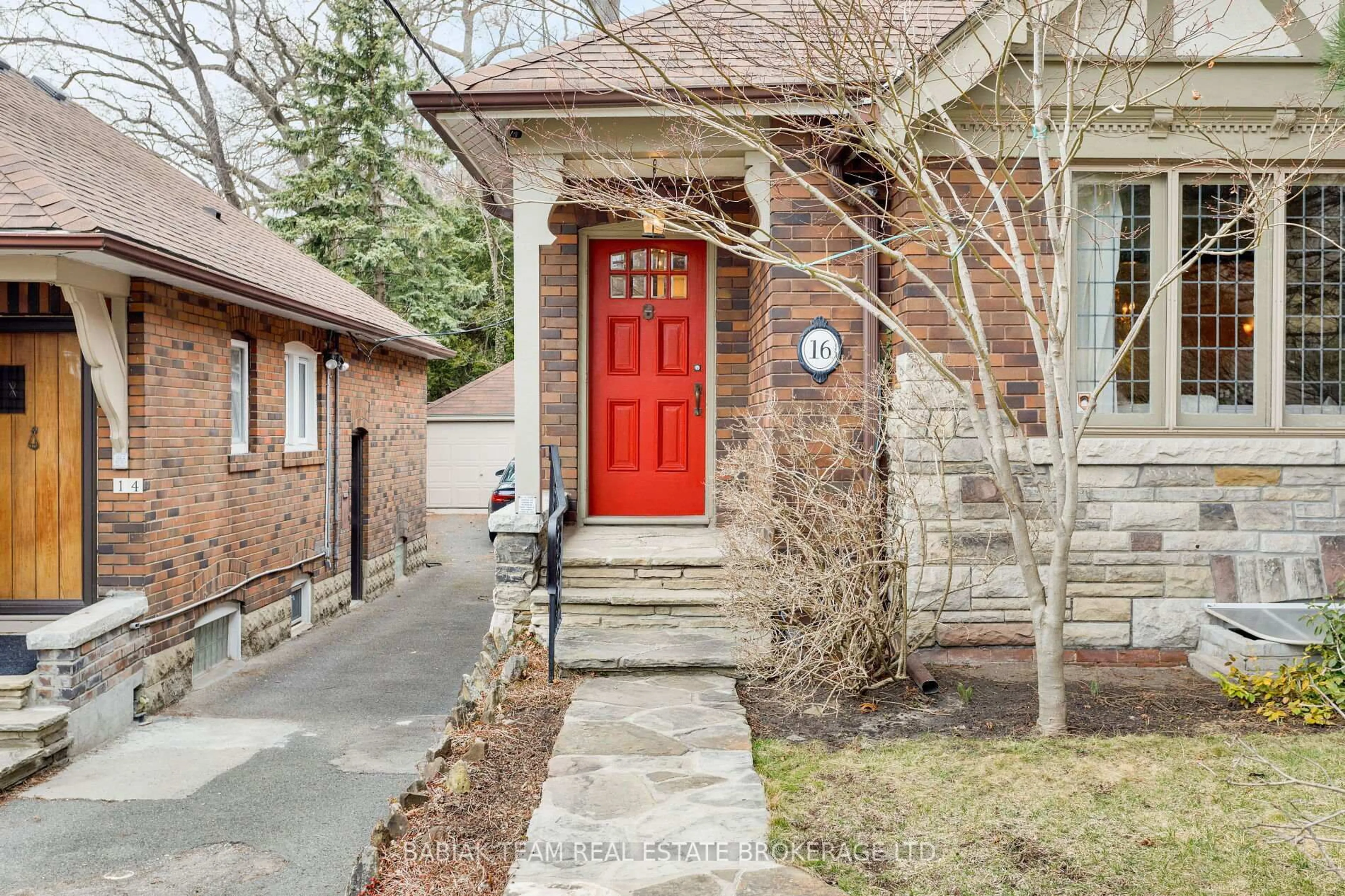 Home with brick exterior material, street for 16 Halford Ave, Toronto Ontario M6S 4E9