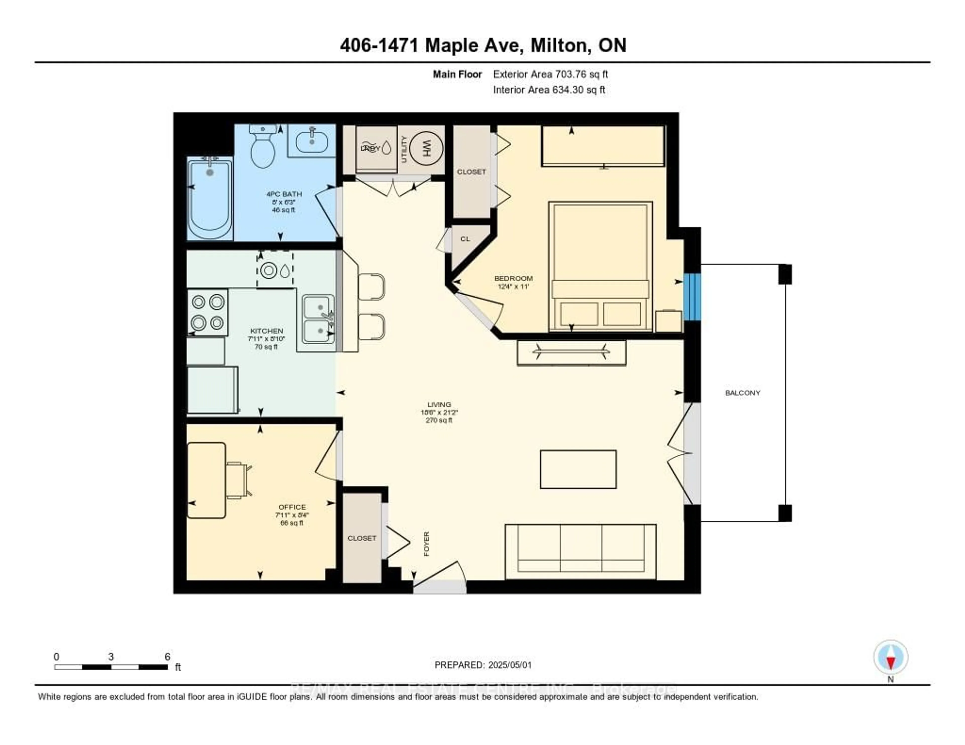 Floor plan for 1471 Maple Ave #406, Milton Ontario L9T 0B4