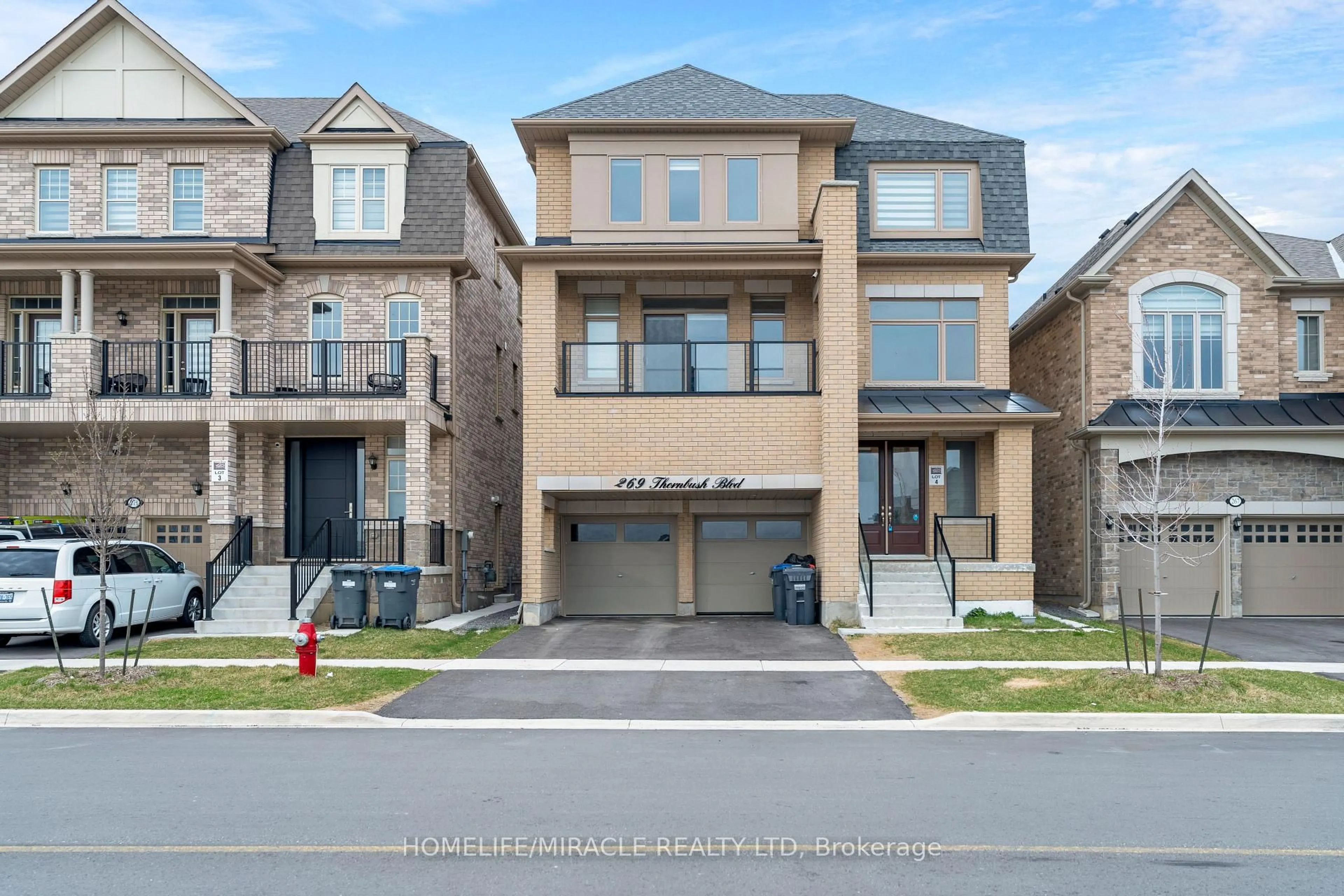 Home with brick exterior material, street for 269 Thornbush Blvd, Brampton Ontario L7A 5K1