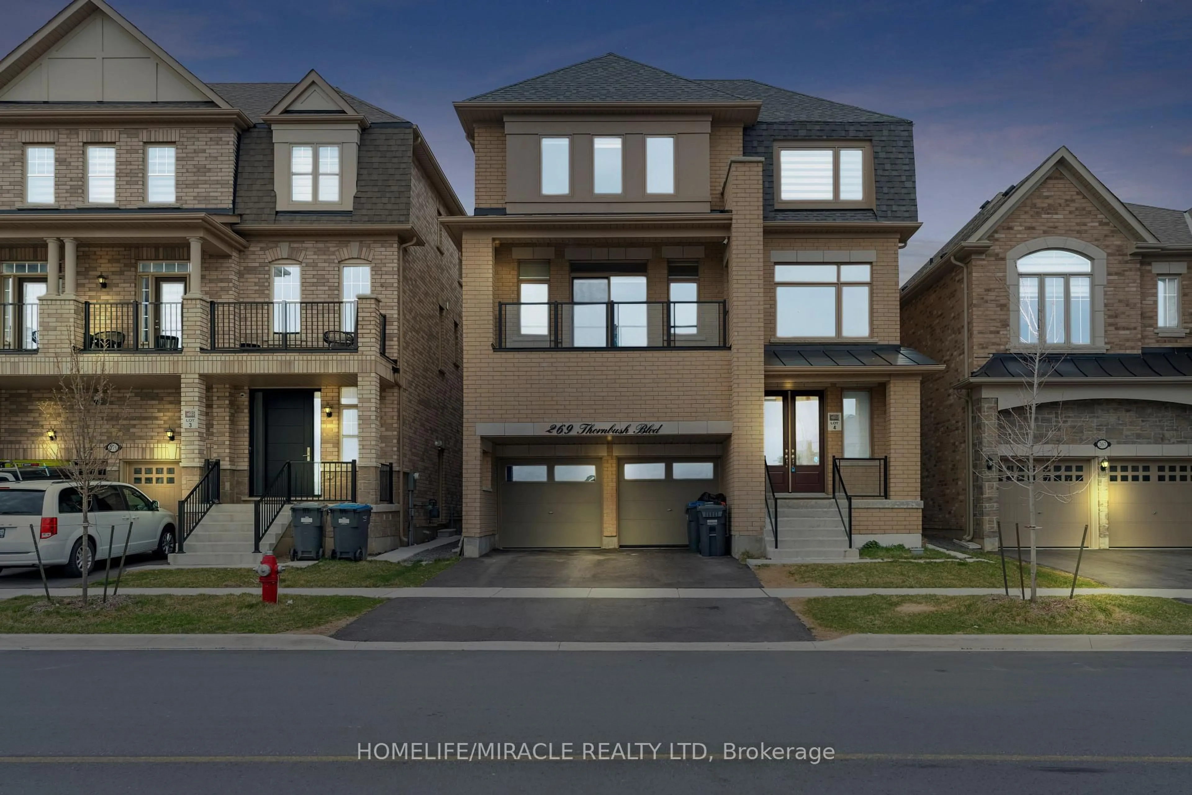 Home with brick exterior material, street for 269 Thornbush Blvd, Brampton Ontario L7A 5K1