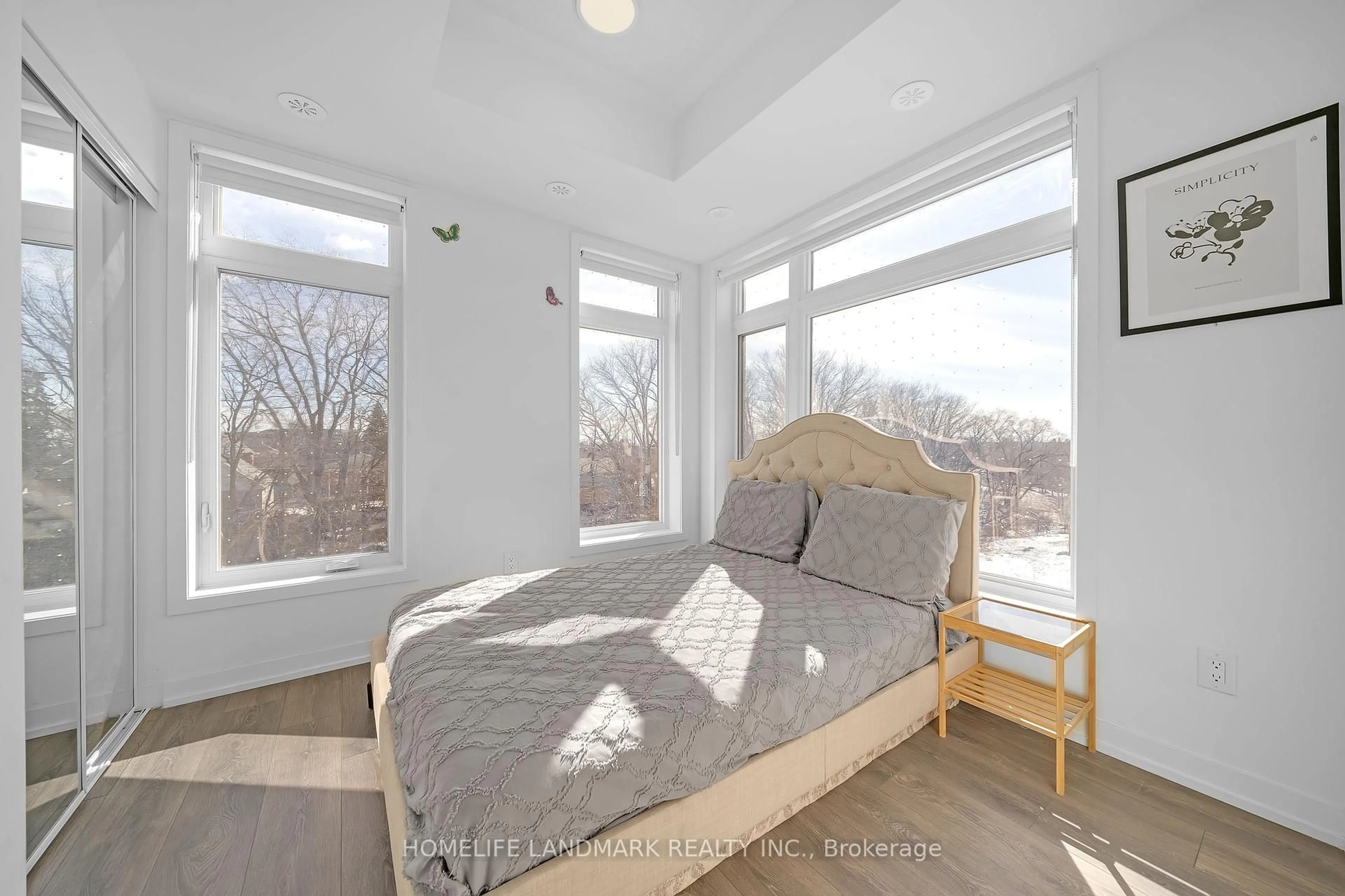 Bedroom with bed, unknown for 135 Canon Jackson Dr #303, Toronto Ontario M6M 0C3