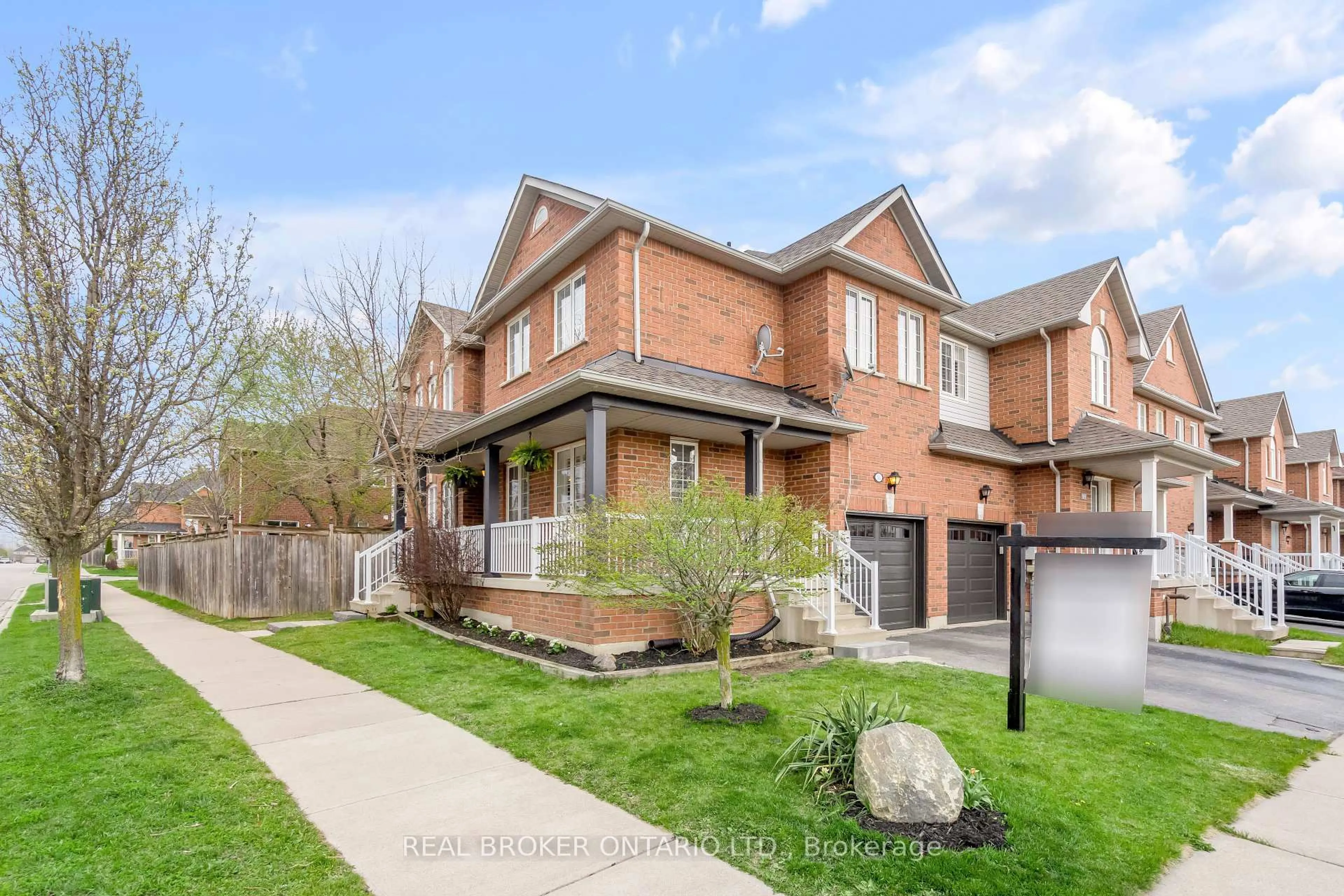 Home with brick exterior material, street for 93 Gollins Dr, Milton Ontario L9T 6J9