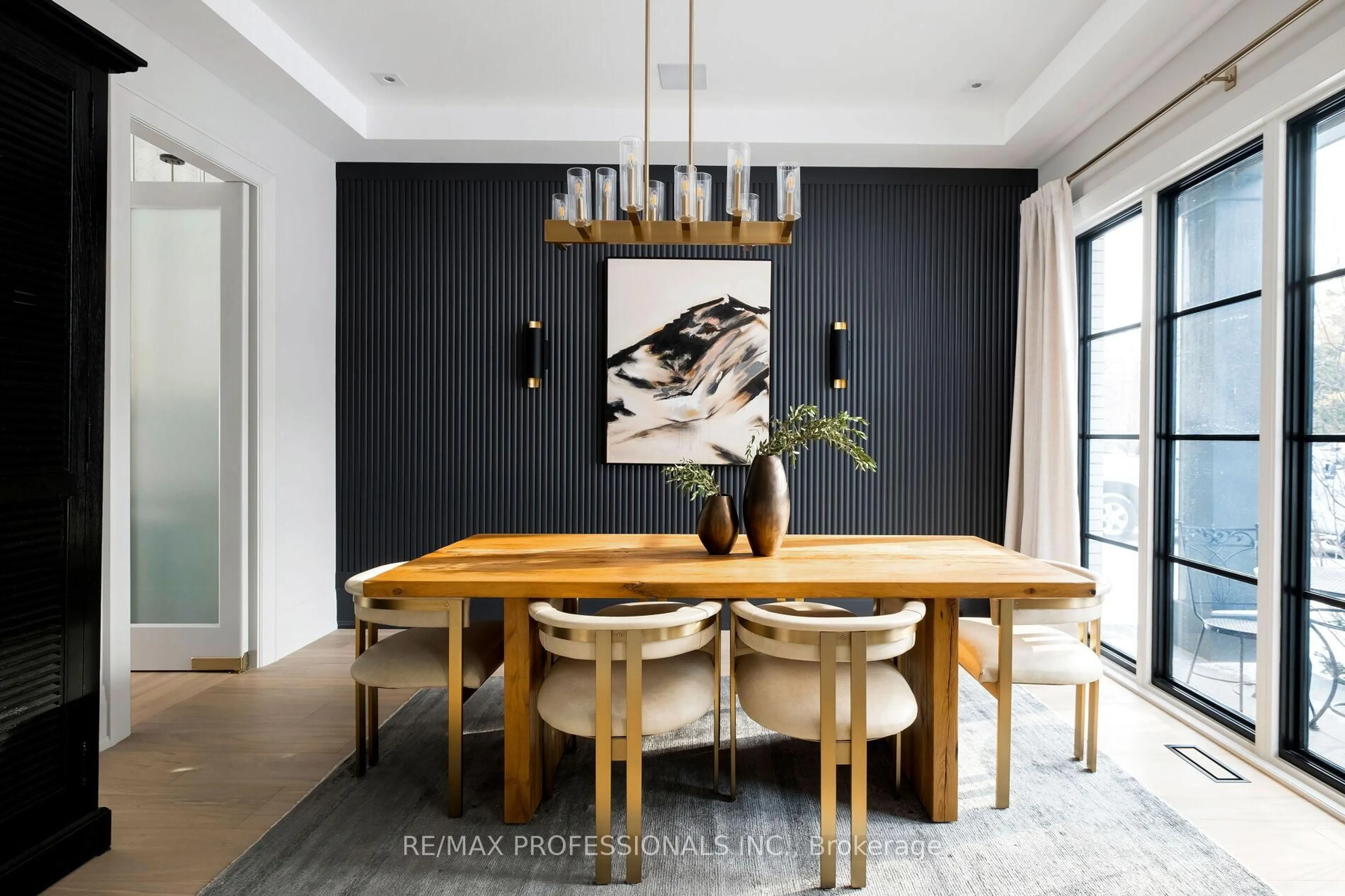 Dining room, wood/laminate floor for 10 Shand Ave, Toronto Ontario M8X 1T5