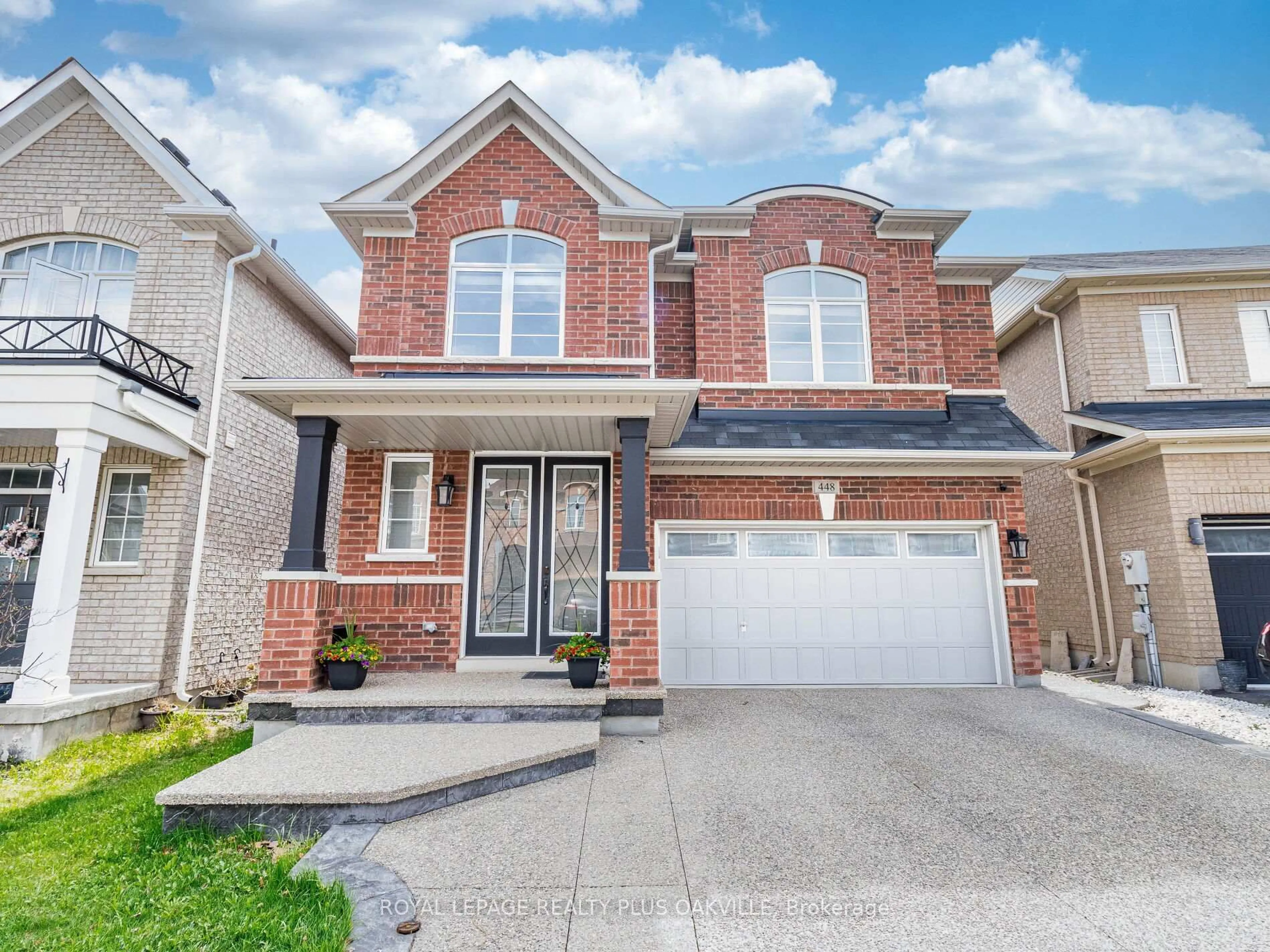 Home with brick exterior material, street for 448 McGibbon Dr, Milton Ontario L9T 8T7