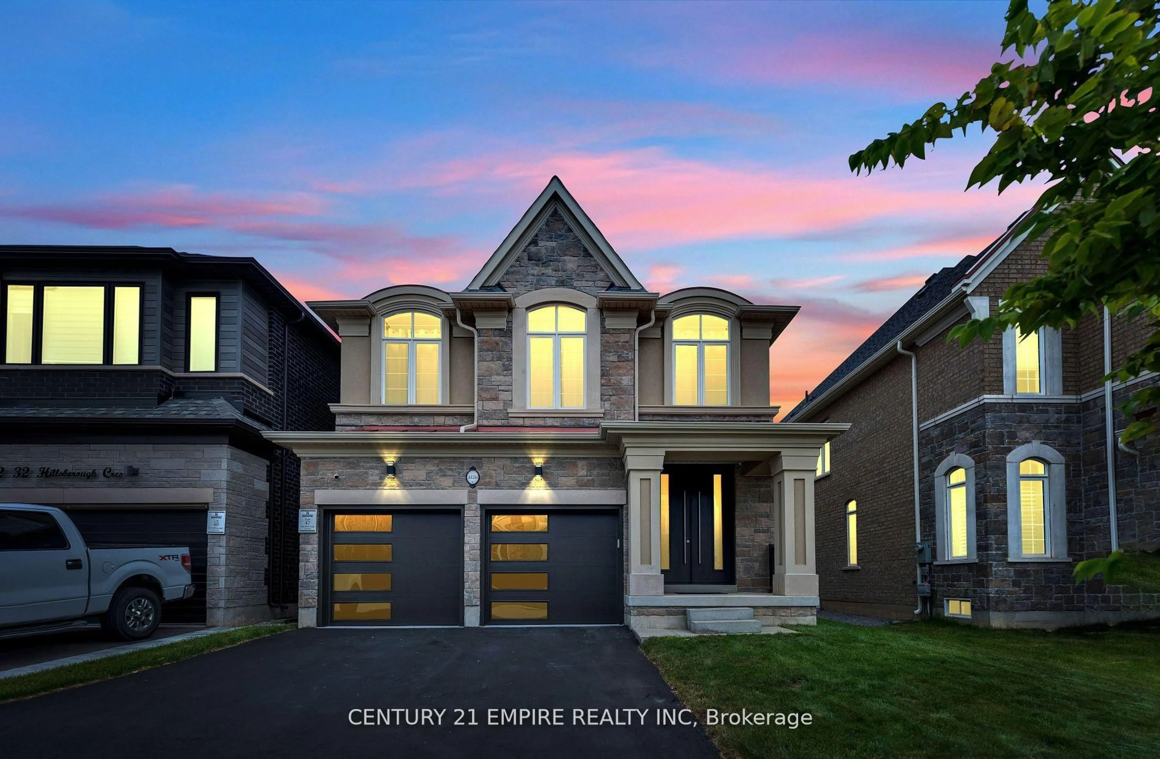 Home with brick exterior material, street for 4128 Hillsborough Cres, Oakville Ontario L6H 3R1