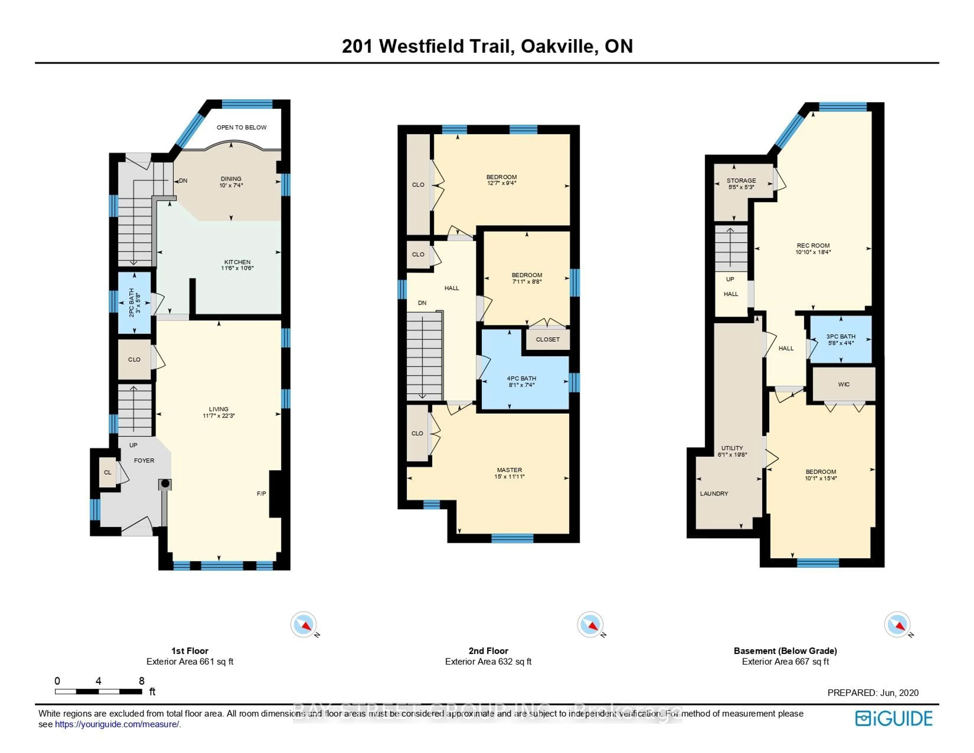 Floor plan for 201 Westfield Tr, Oakville Ontario L6H 6H7