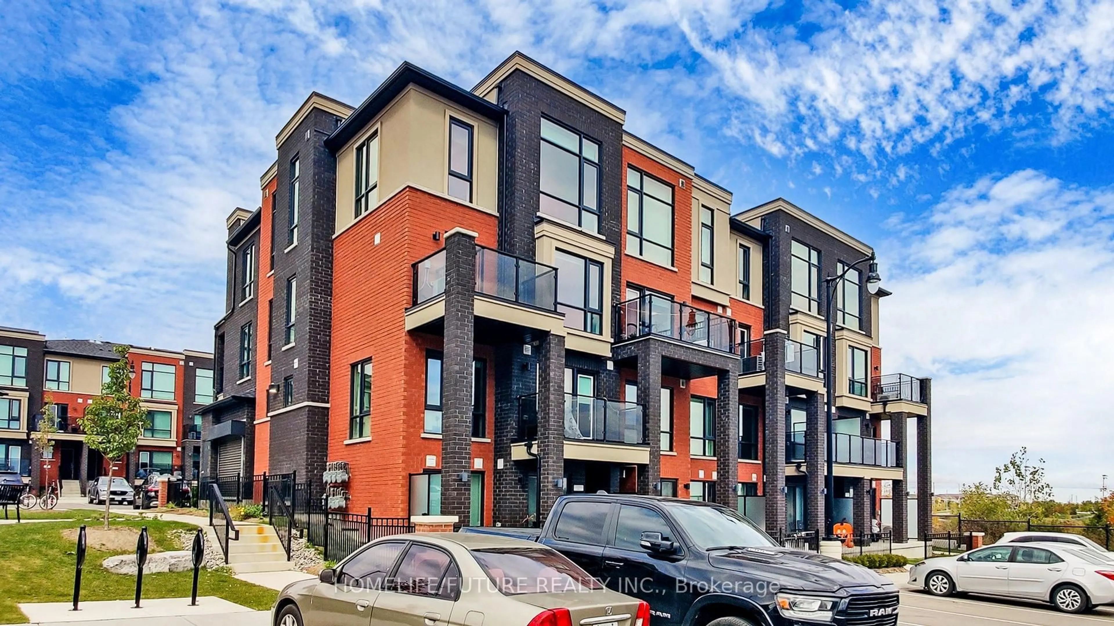 Home with brick exterior material, street for 155 Veterans Dr #4, Brampton Ontario L7A 5L2