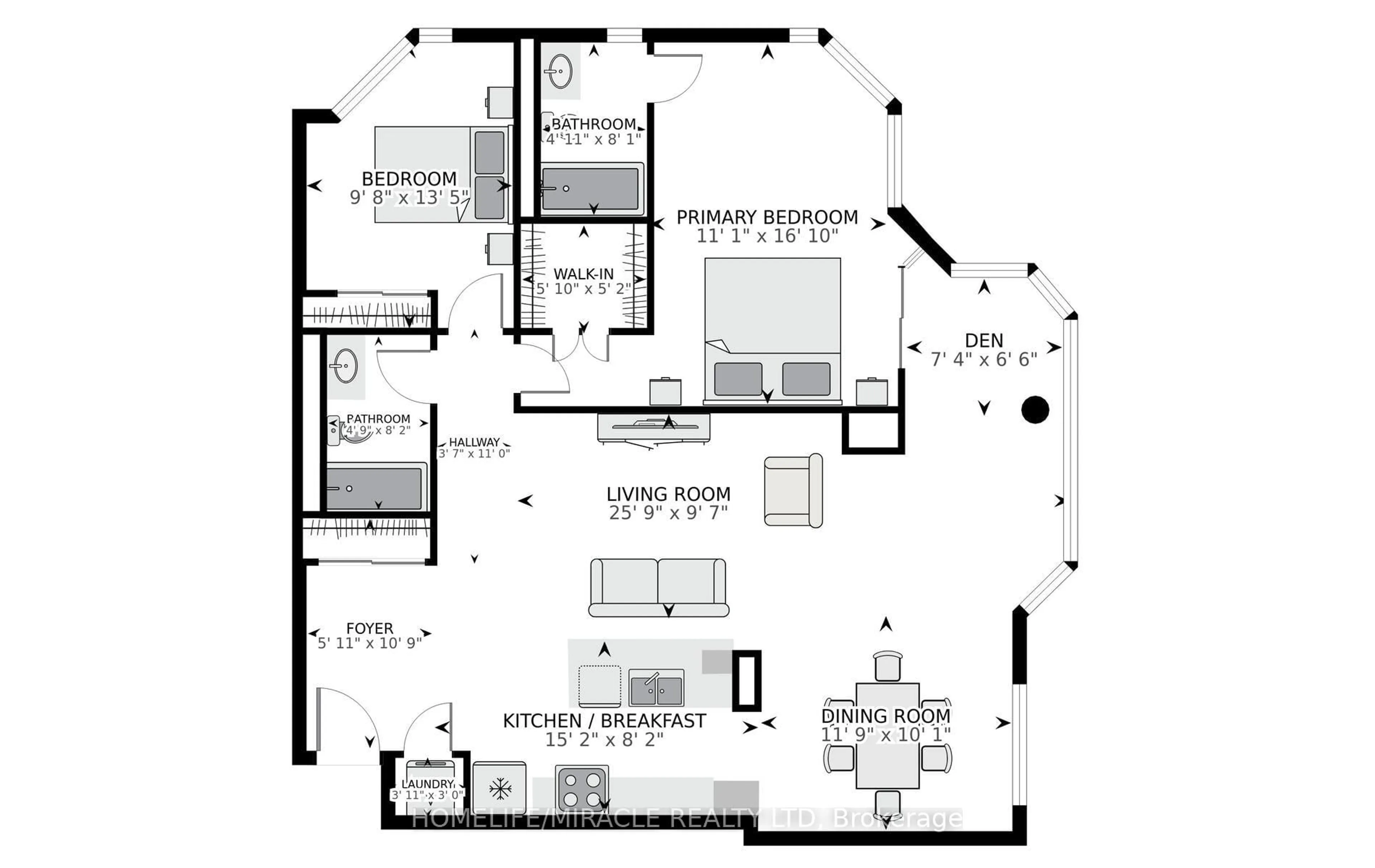Floor plan for 4450 Tucana Crt #2008, Mississauga Ontario L5R 3R4