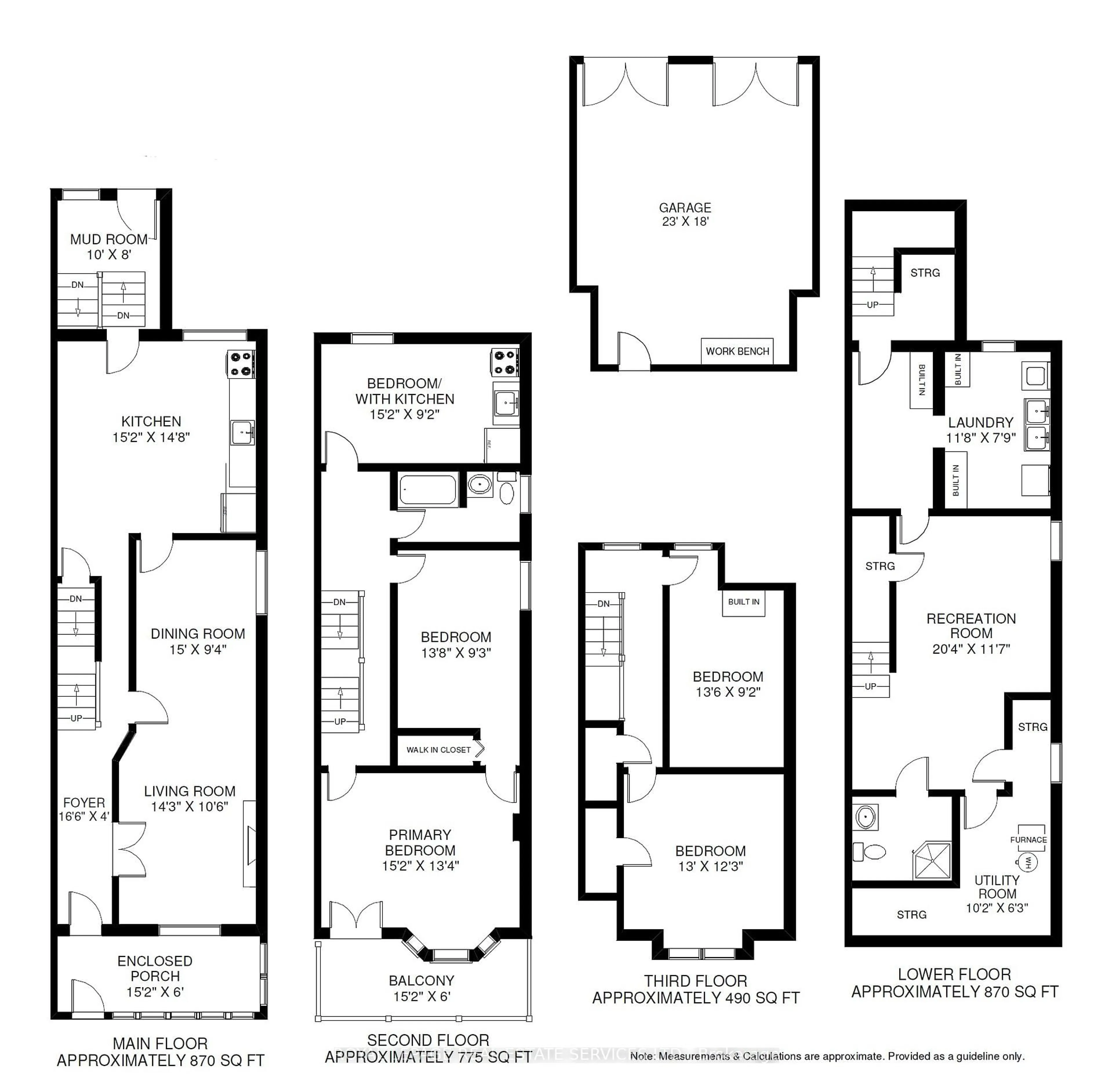 Floor plan for 56 Lynd Ave, Toronto Ontario M6R 1T9