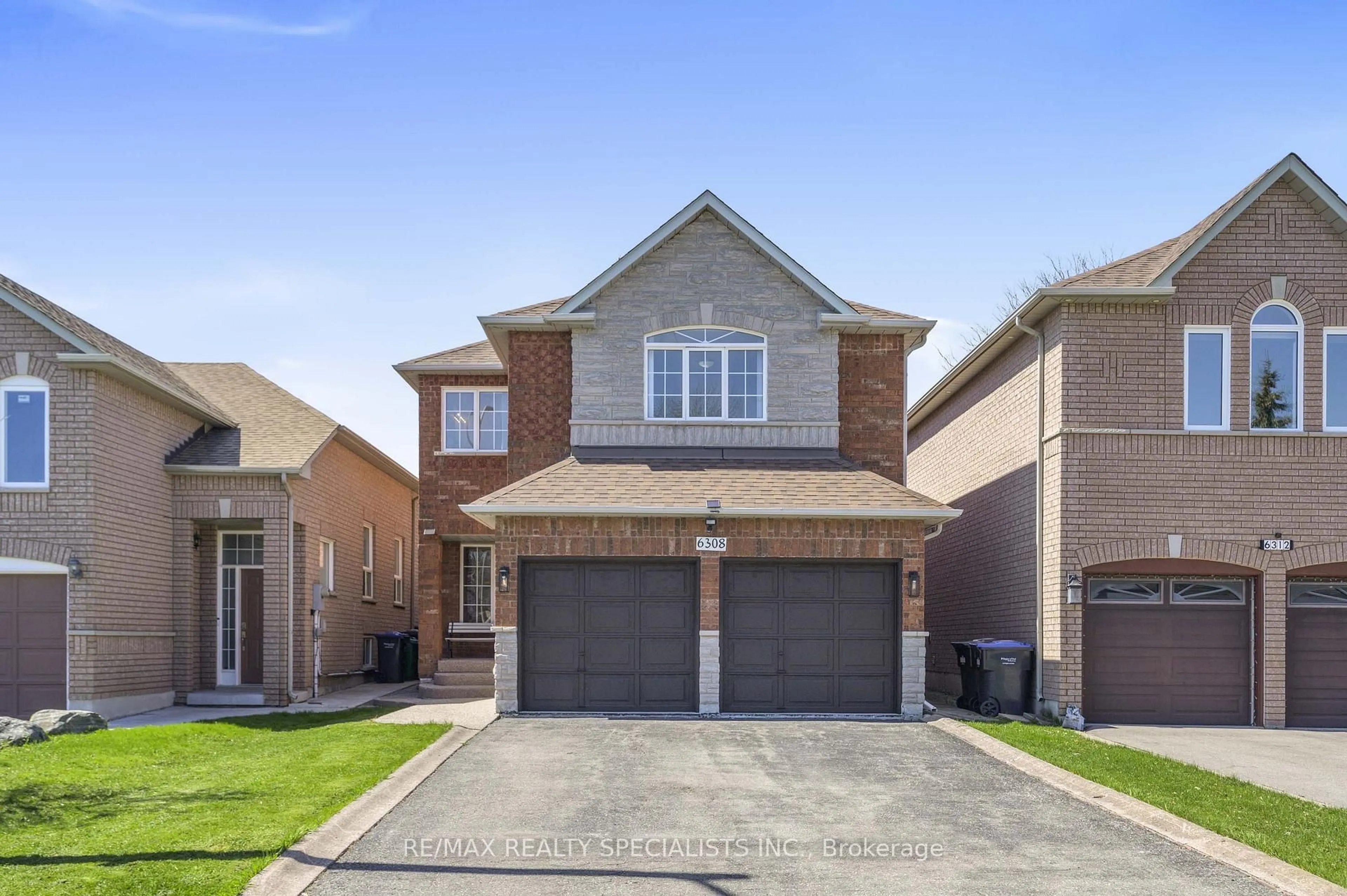 Home with brick exterior material, street for 6308 Glen Meadows Rd, Mississauga Ontario L5N 7T9