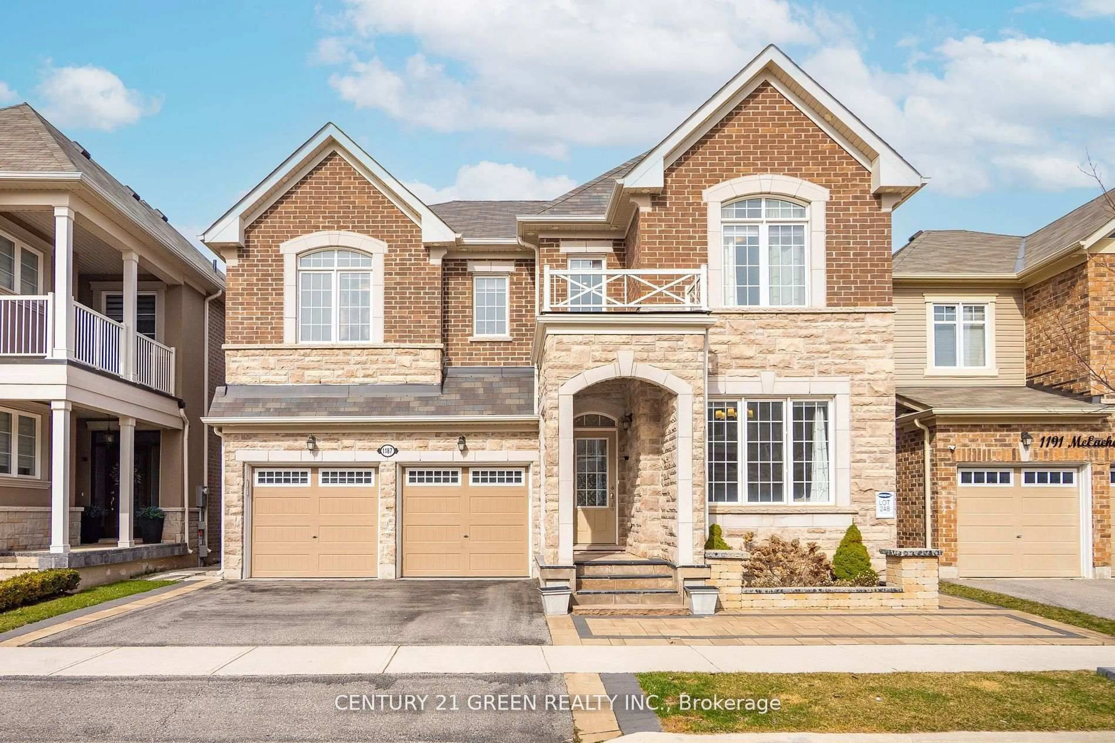 Home with brick exterior material, street for 1187 Mceachern Crt, Milton Ontario L9E 1E5