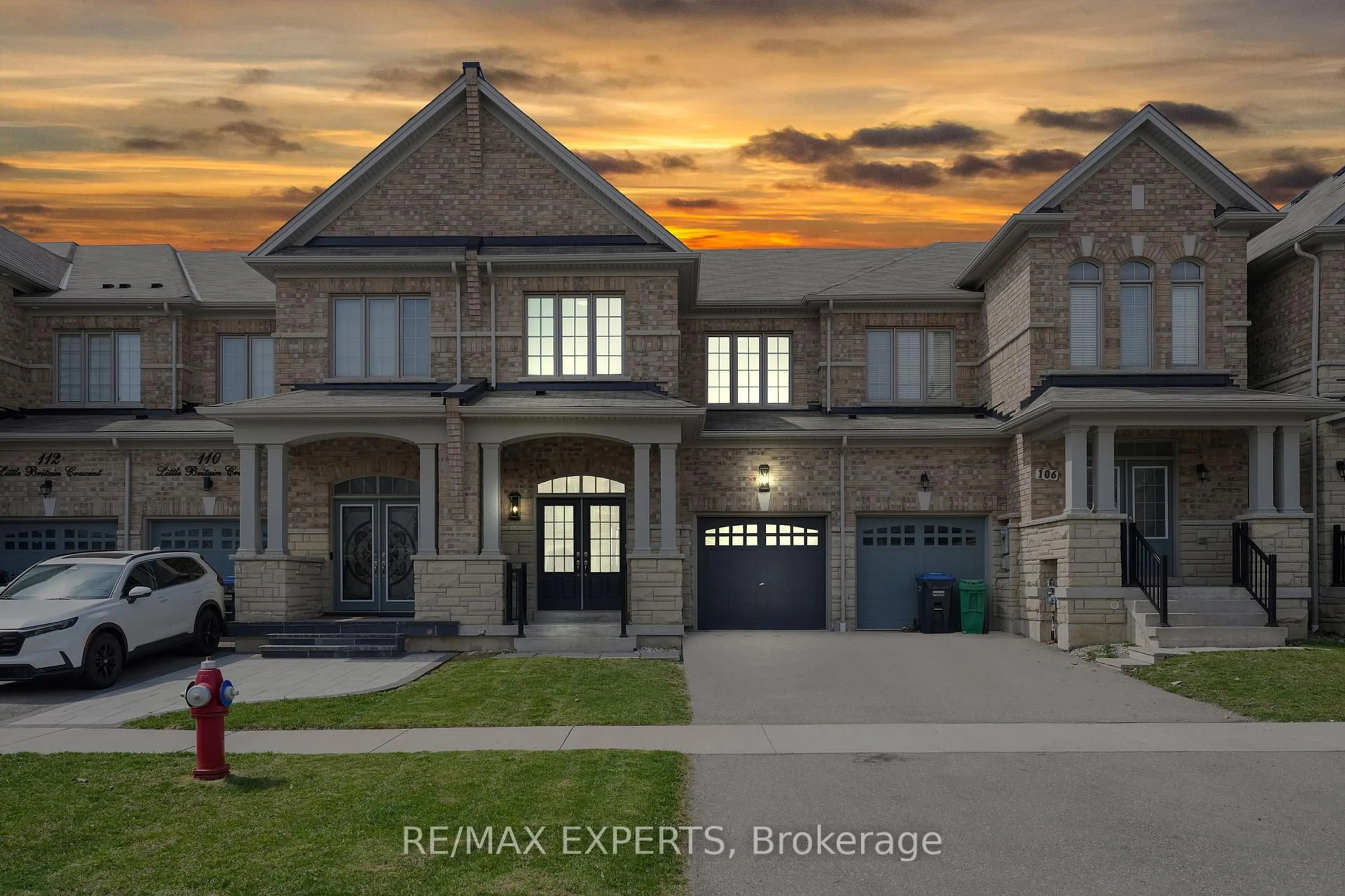Home with brick exterior material, street for 108 Little Britain Cres, Brampton Ontario L6Y 6A9
