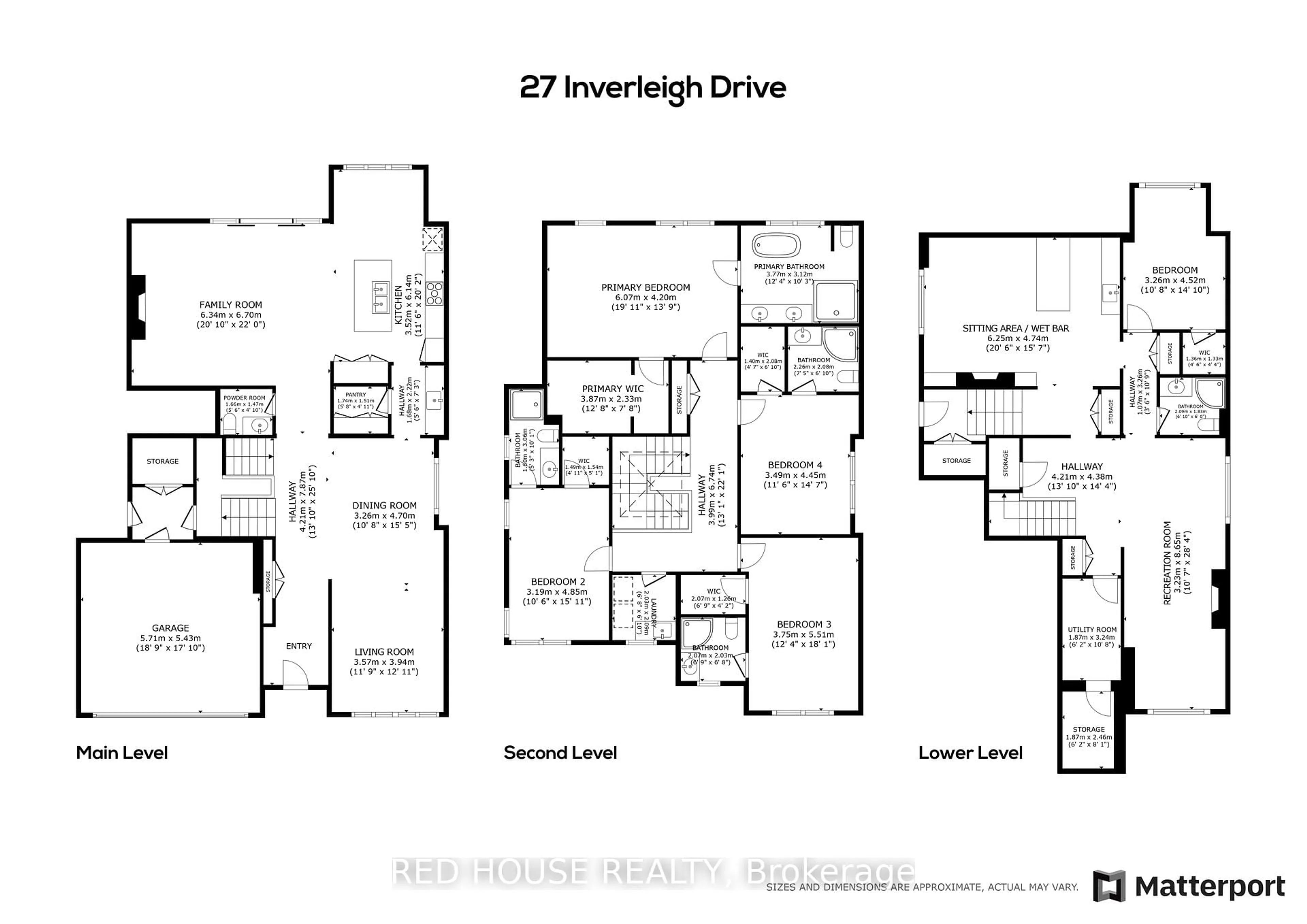 Floor plan for 27 Inverleigh Dr, Toronto Ontario M8Y 3E4