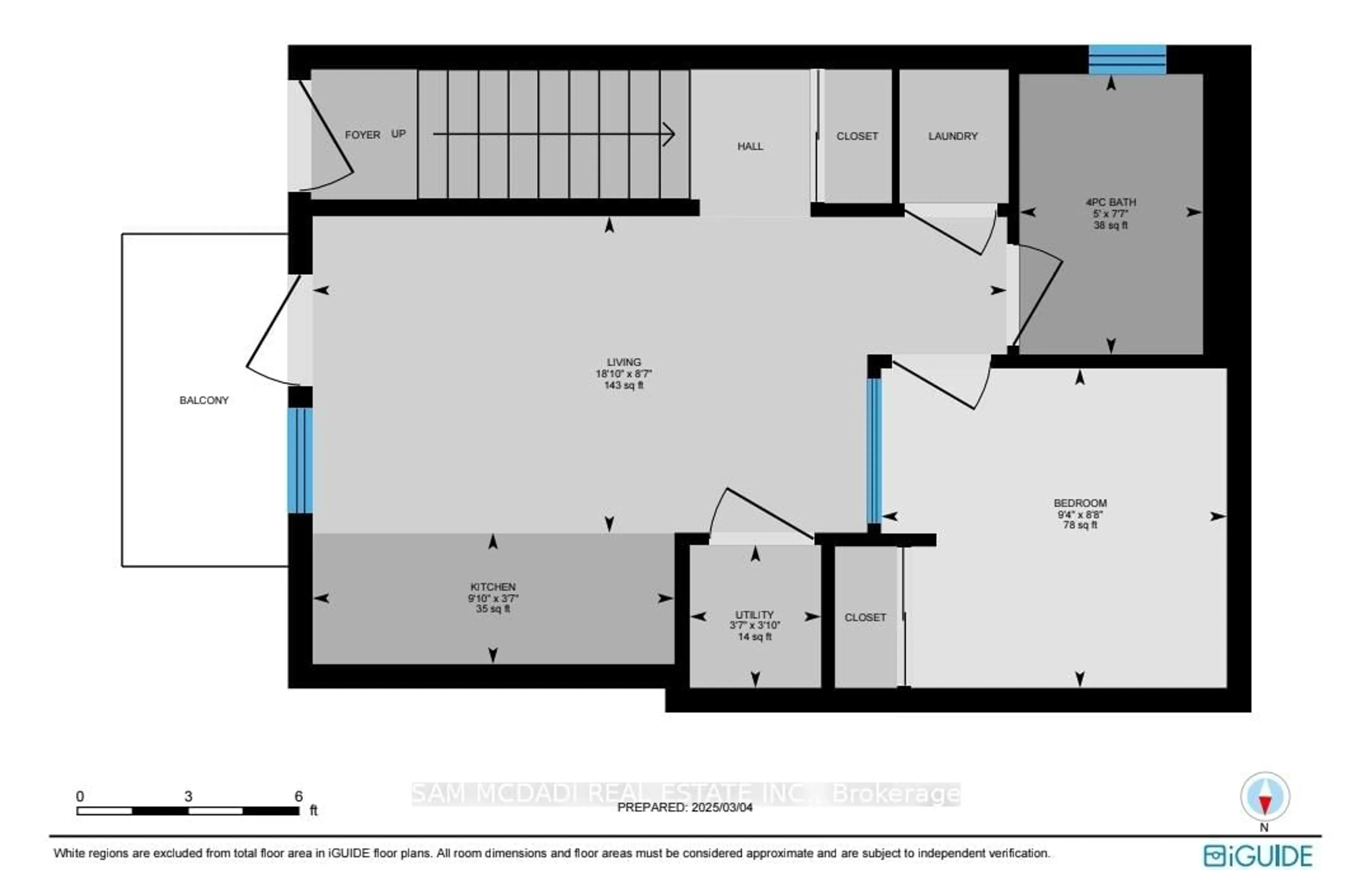 Floor plan for 402 The East Mall N/A #220, Toronto Ontario M9B 3Z9
