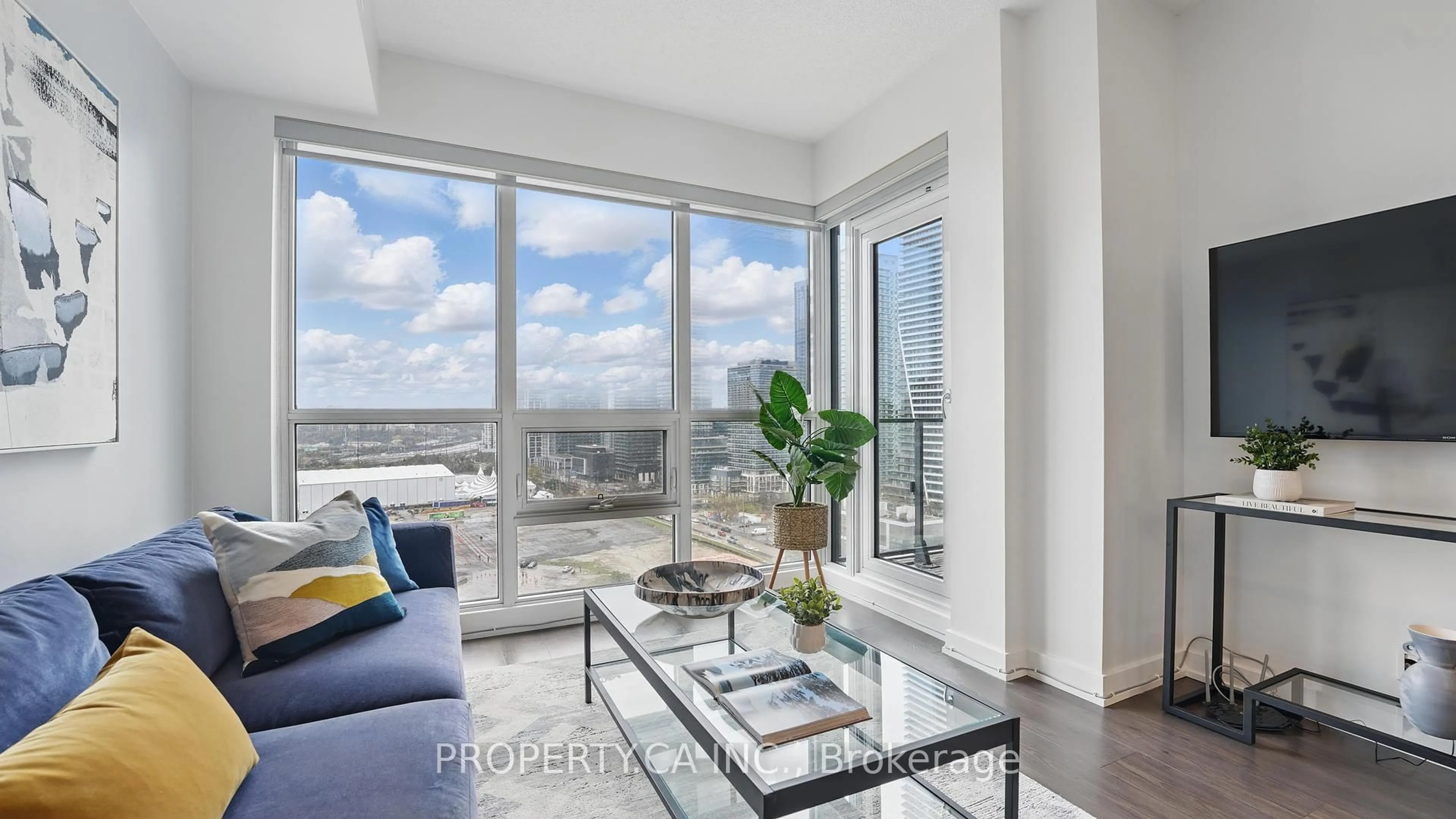 Living room with furniture, unknown for 2220 Lakeshore Blvd #2006, Toronto Ontario M8V 0C1