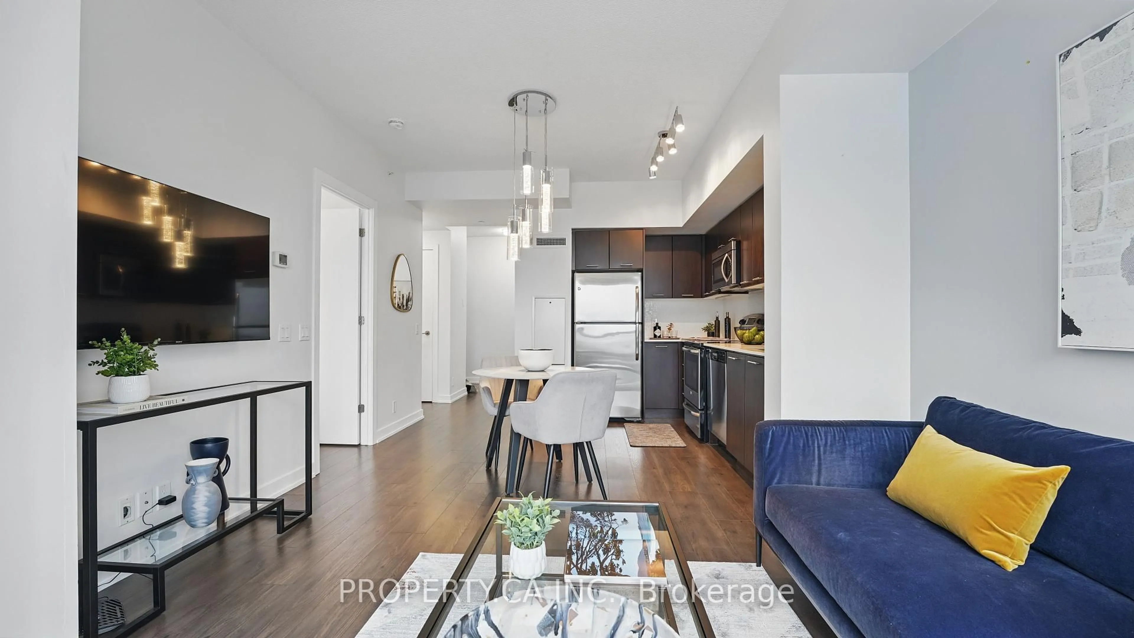 Open concept kitchen, wood/laminate floor for 2220 Lakeshore Blvd #2006, Toronto Ontario M8V 0C1