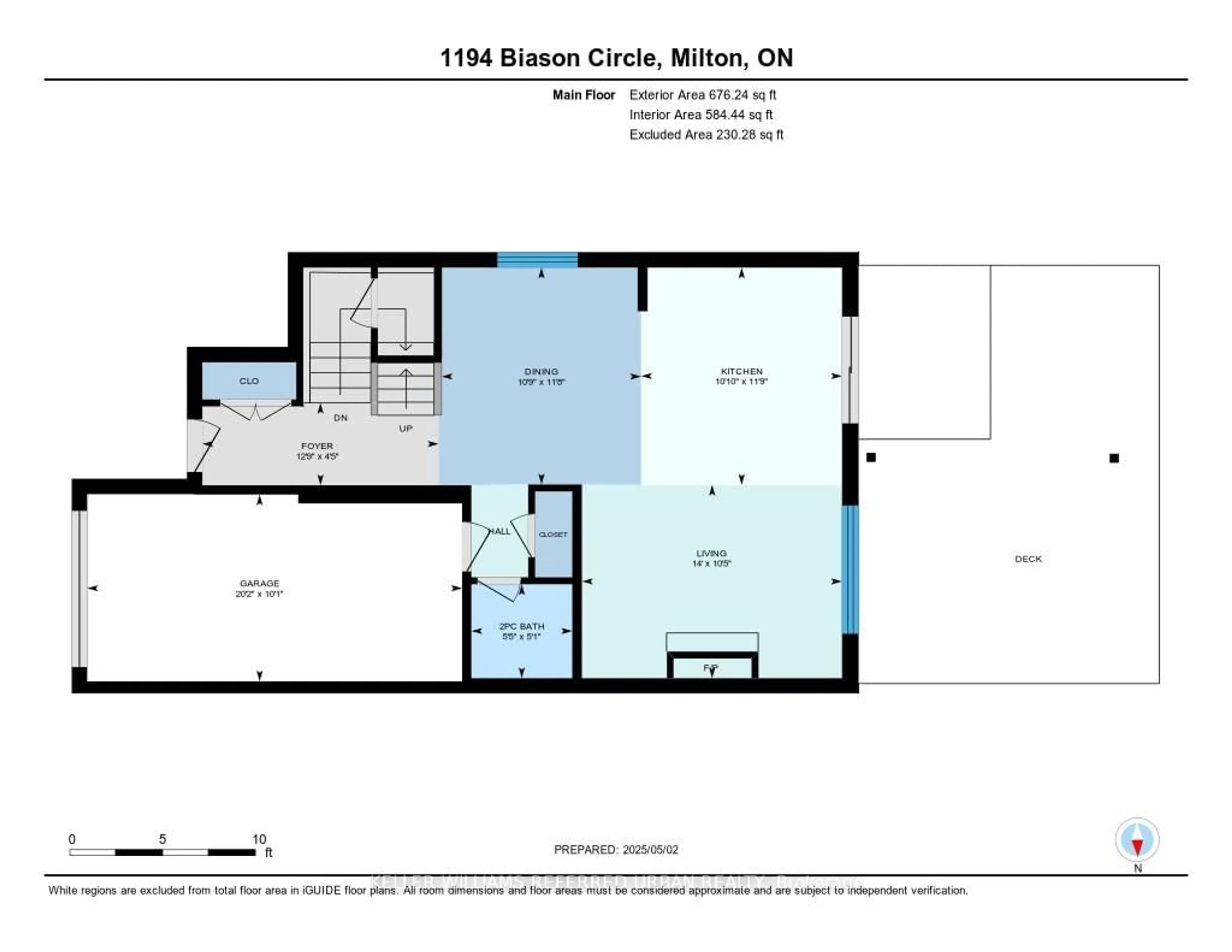 Floor plan for 1194 Biason Circ, Milton Ontario L9T 8S7