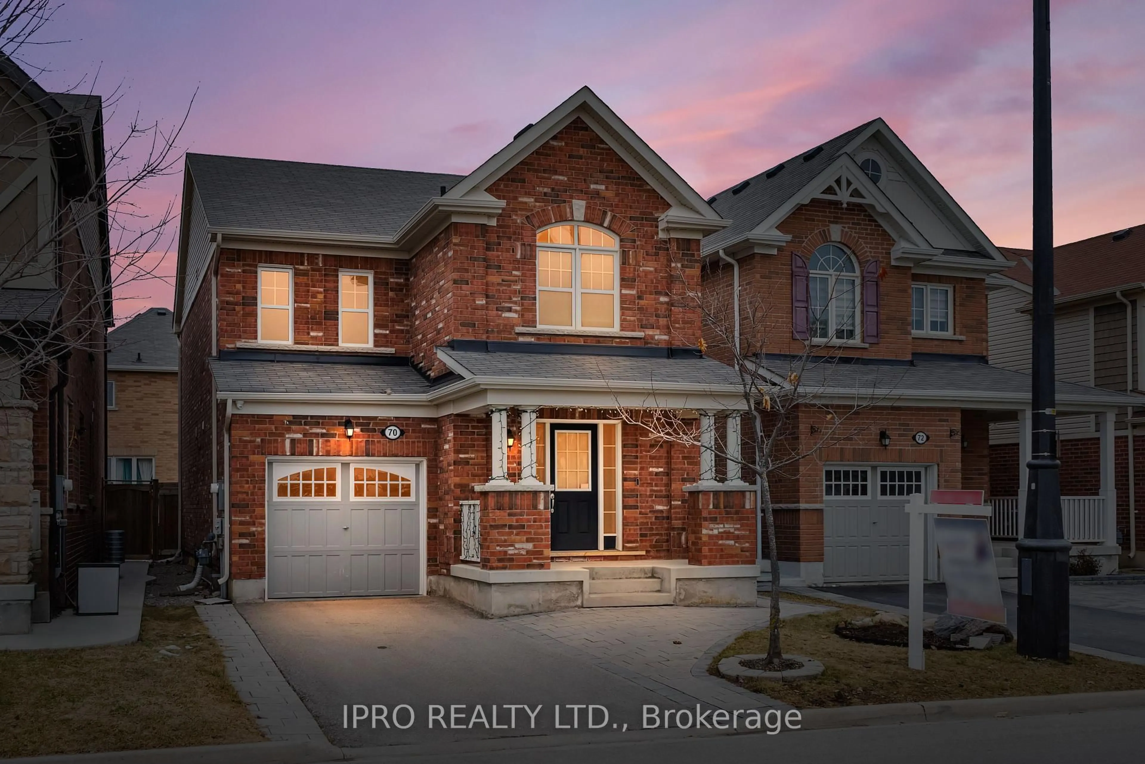 Home with brick exterior material, street for 70 Fenchurch Dr, Brampton Ontario L7A 4G9