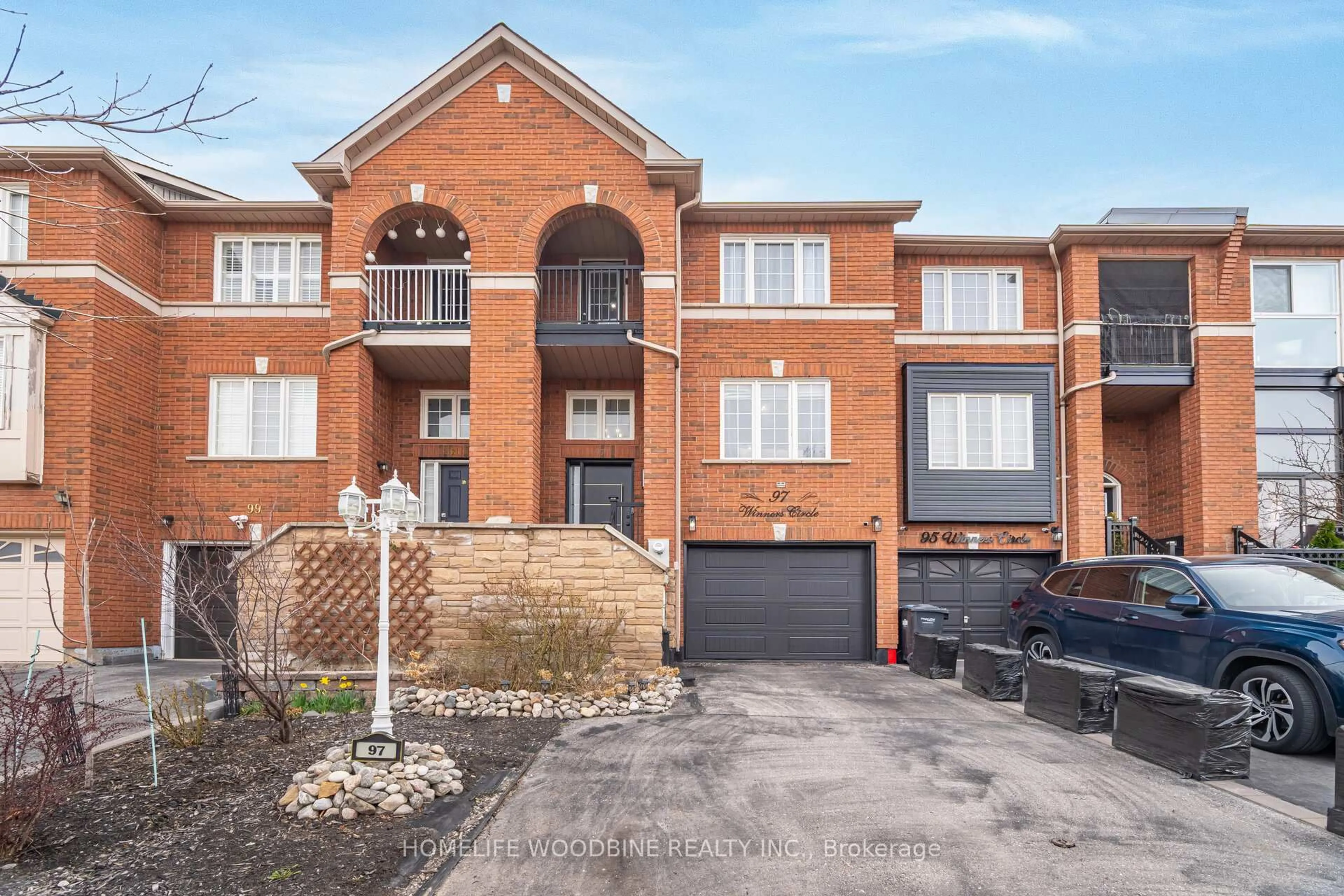 Home with brick exterior material, street for 97 Winners Circ, Brampton Ontario L7A 1M2