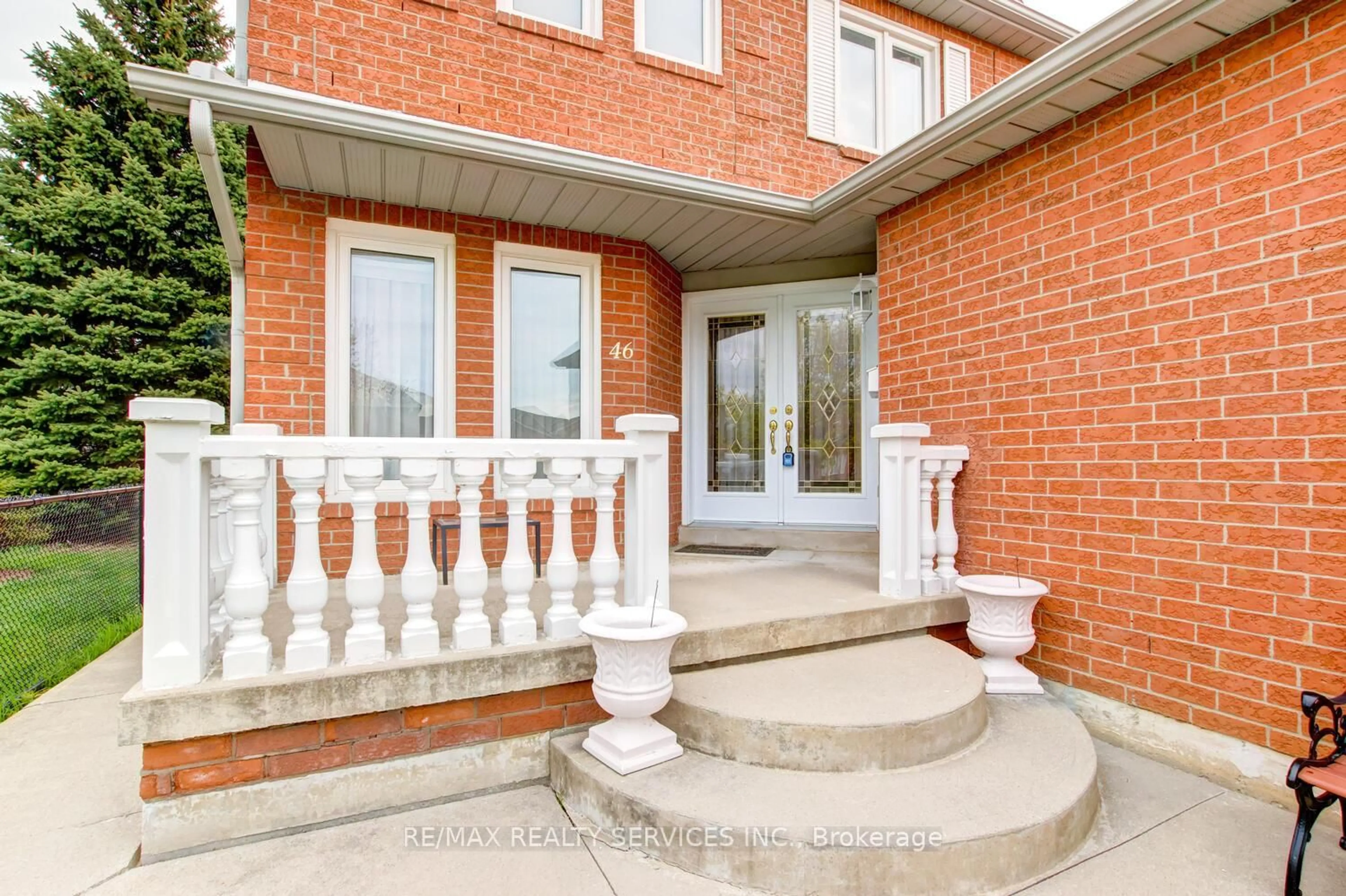 Home with brick exterior material, street for 46 Red Maple Dr, Brampton Ontario L6X 4L9