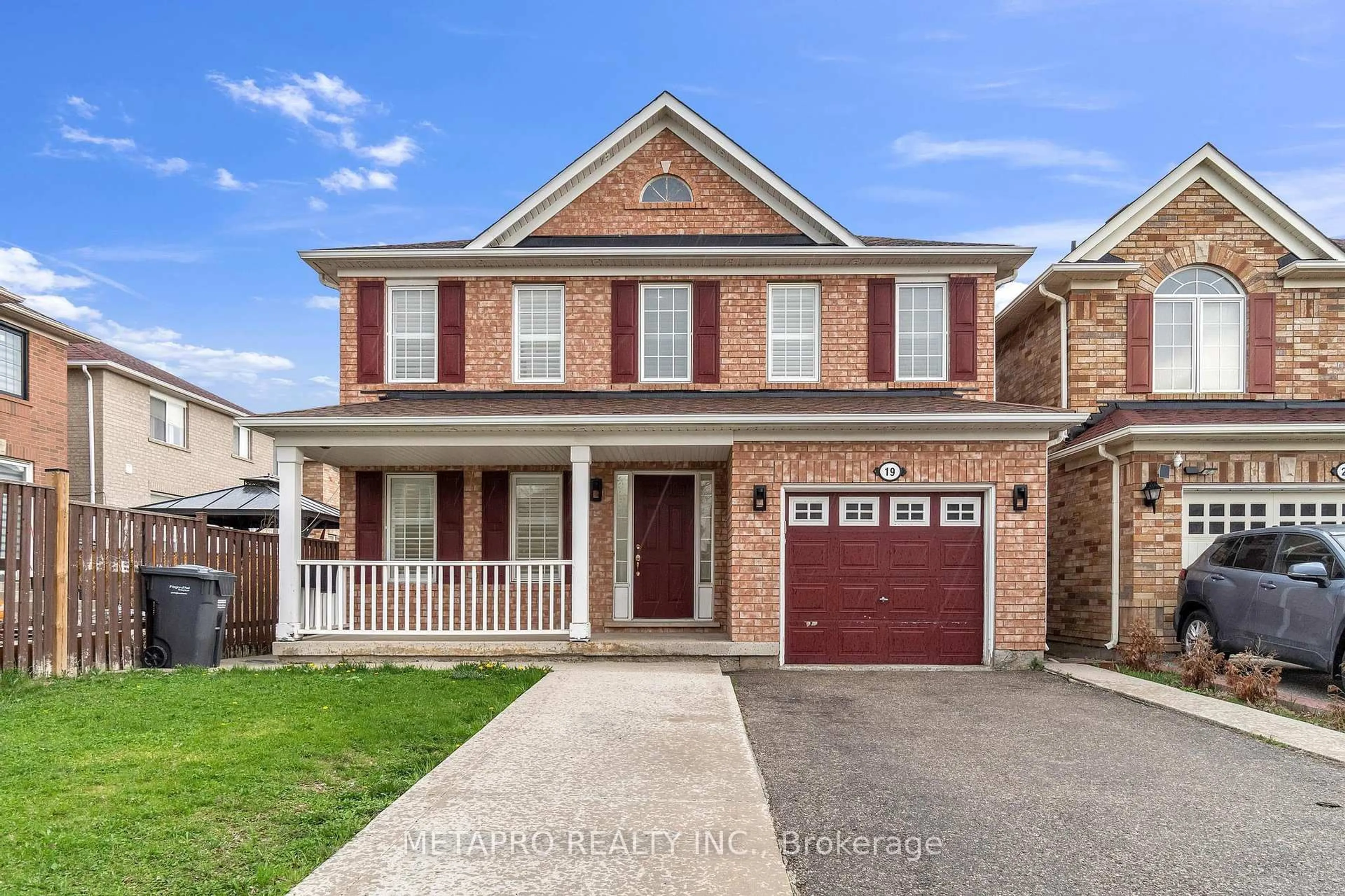 Home with brick exterior material, street for 19 Firwood Cres, Brampton Ontario L6P 2J6