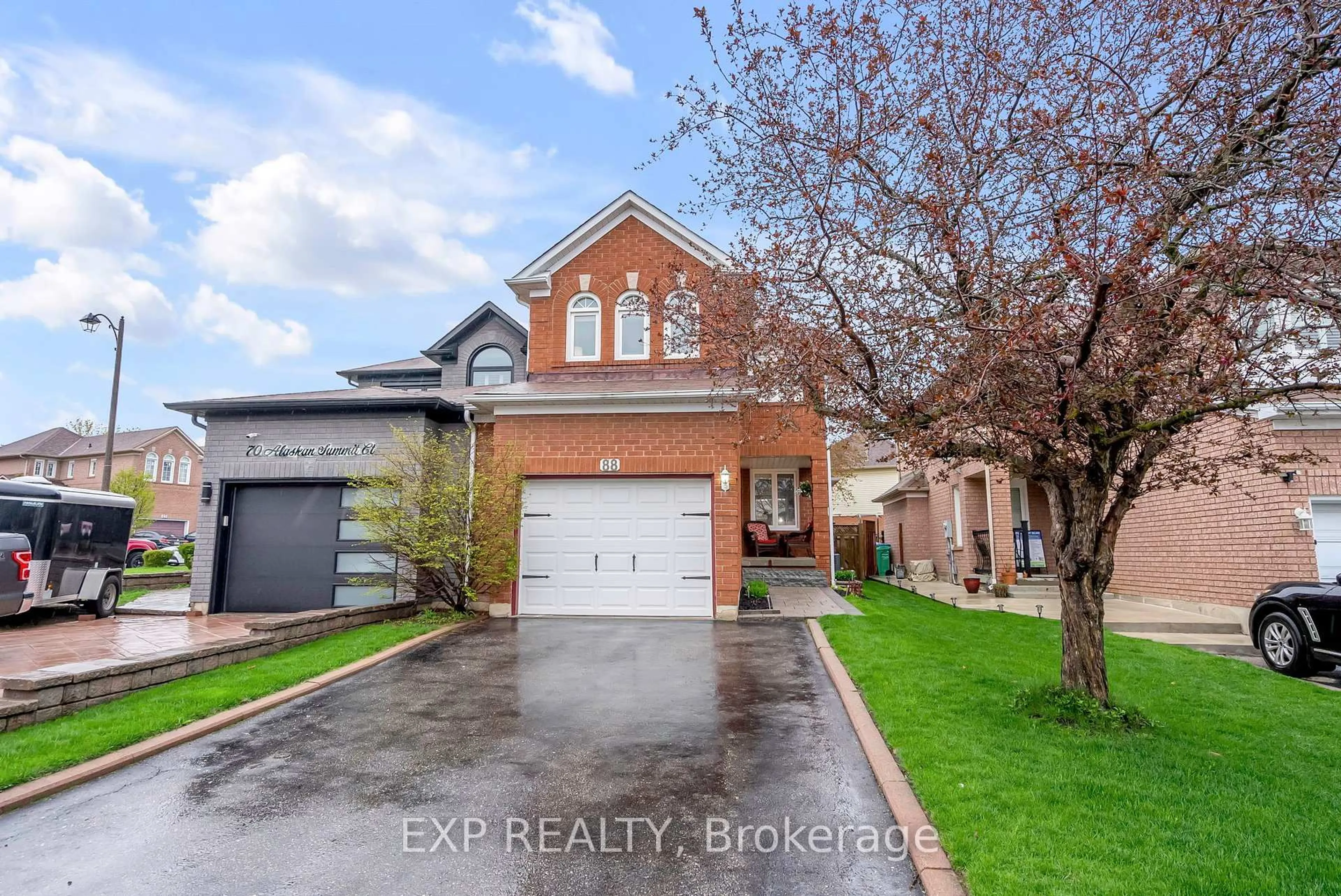 Home with brick exterior material, street for 88 Alaskan Summit Crt, Brampton Ontario L6R 1N9